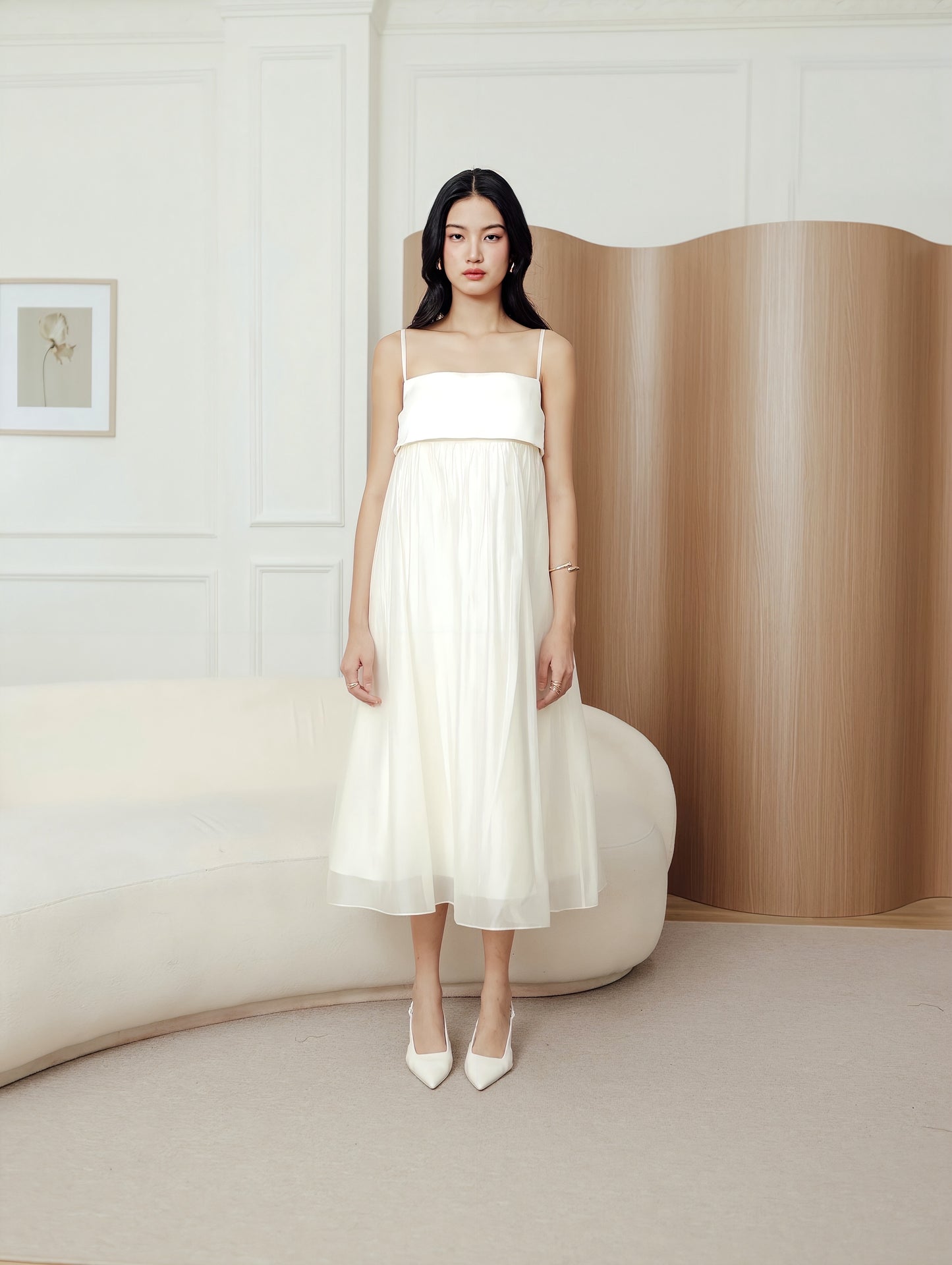 Remly Dress in Ivory