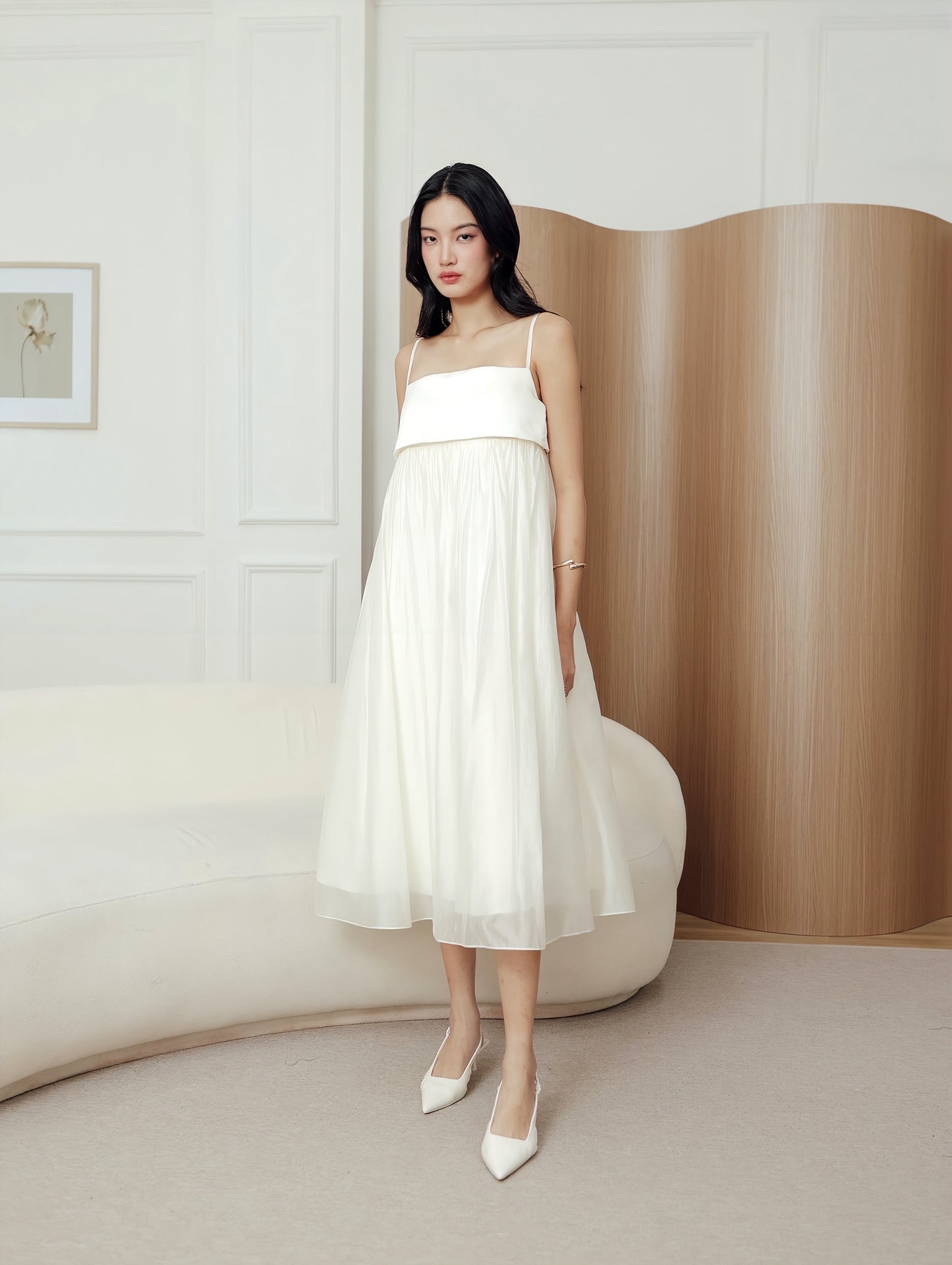 Remly Dress in Ivory