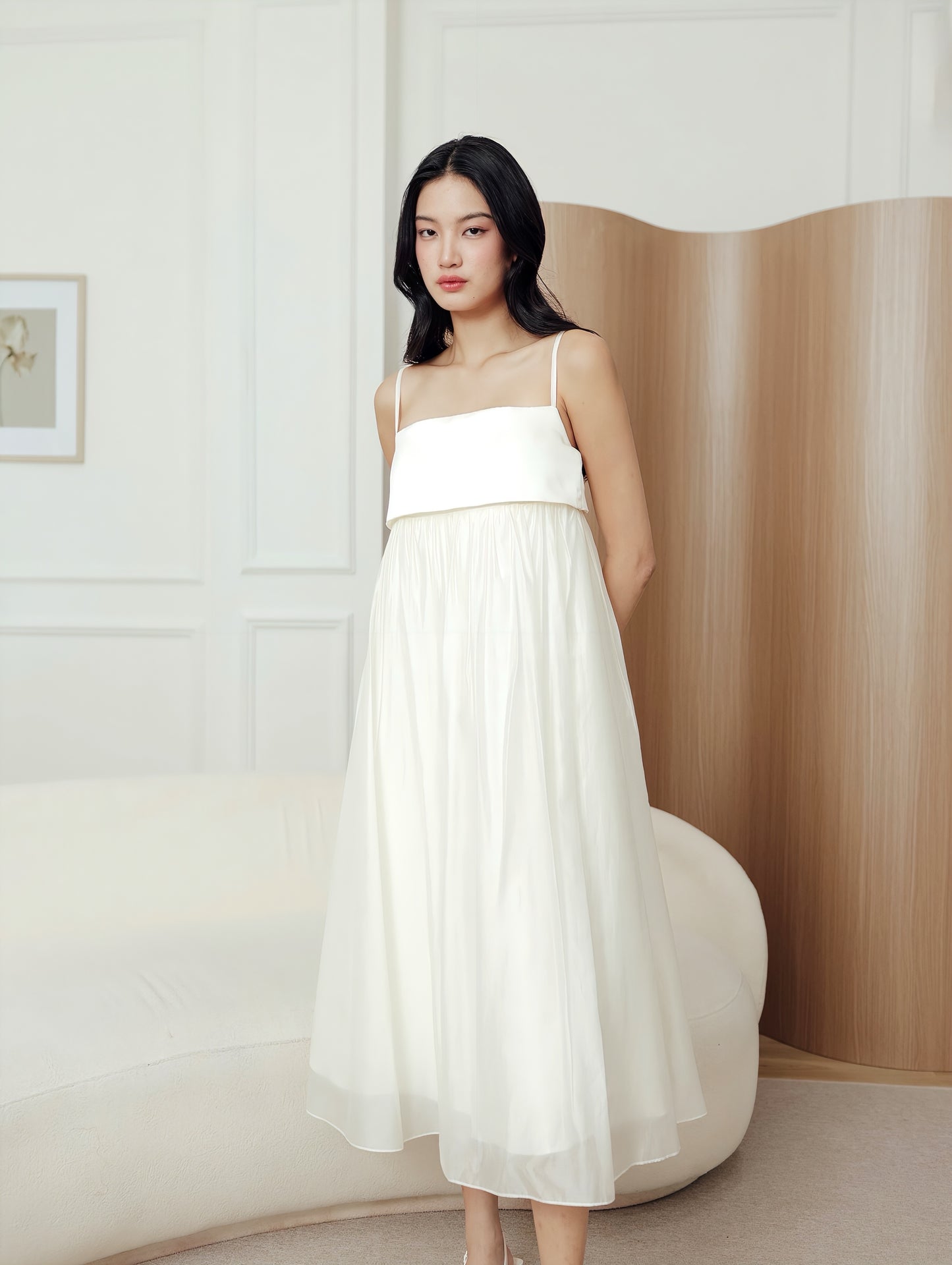 Remly Dress in Ivory