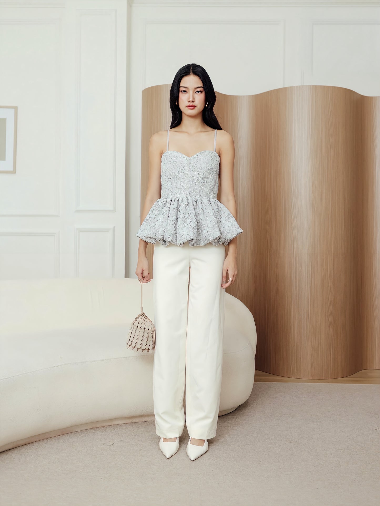 Briella Top in Ash Blue