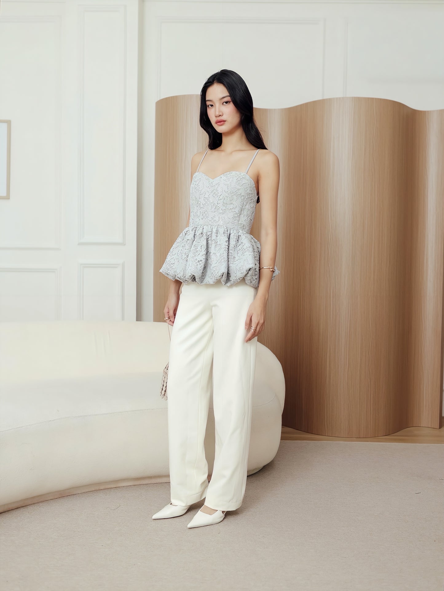 Briella Top in Ash Blue