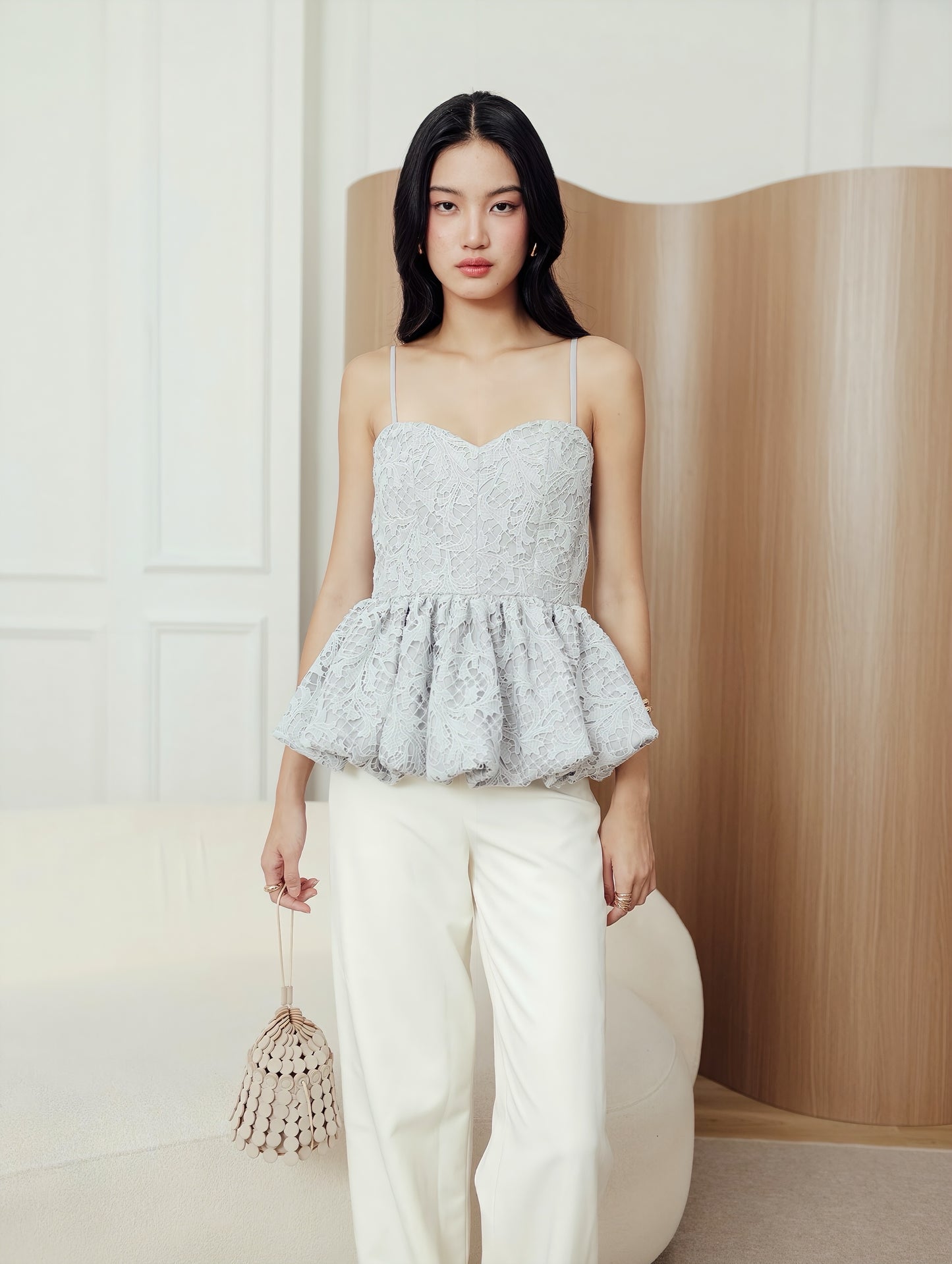 Briella Top in Ash Blue