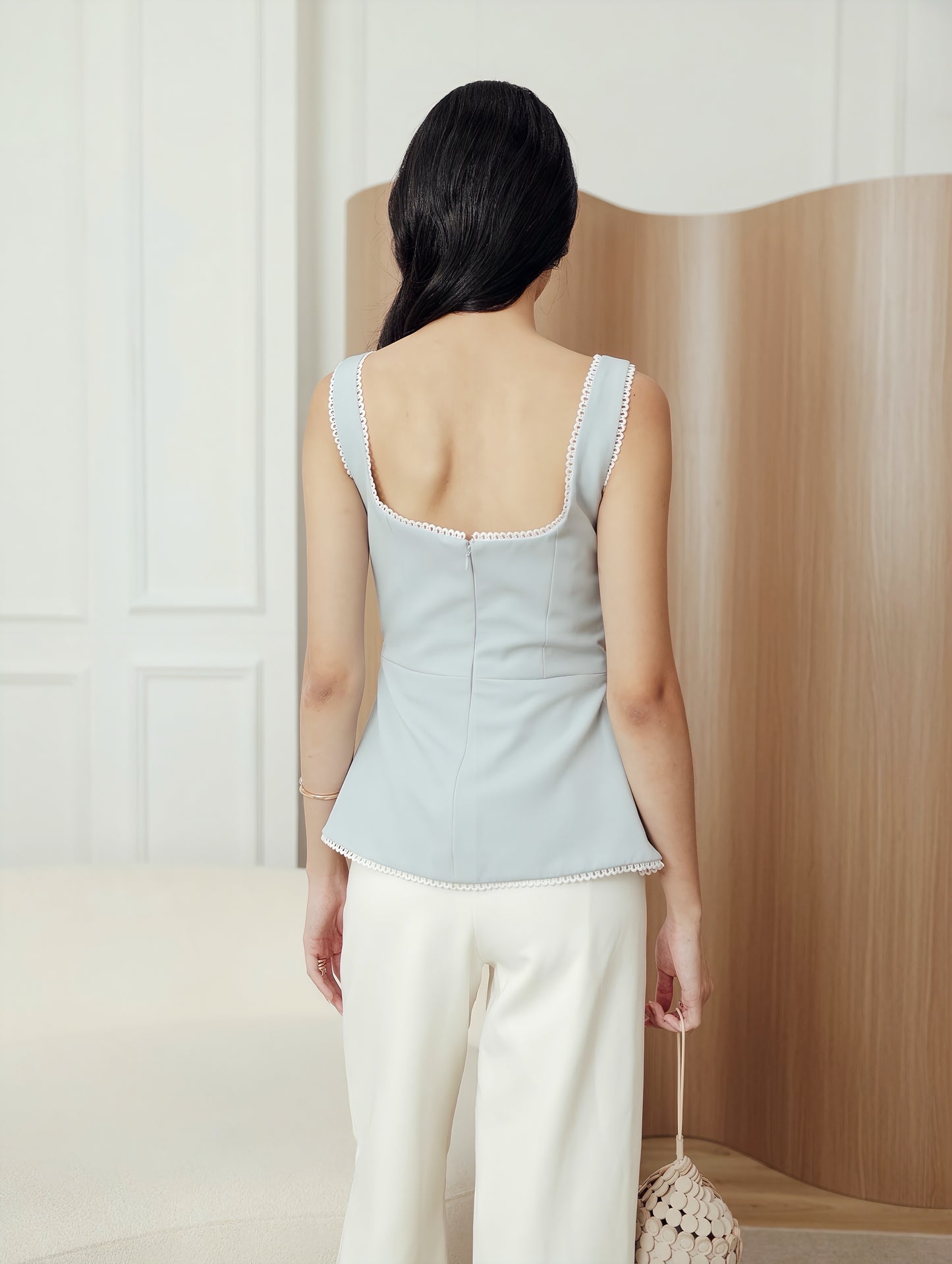 Perrie Top in Ash Blue