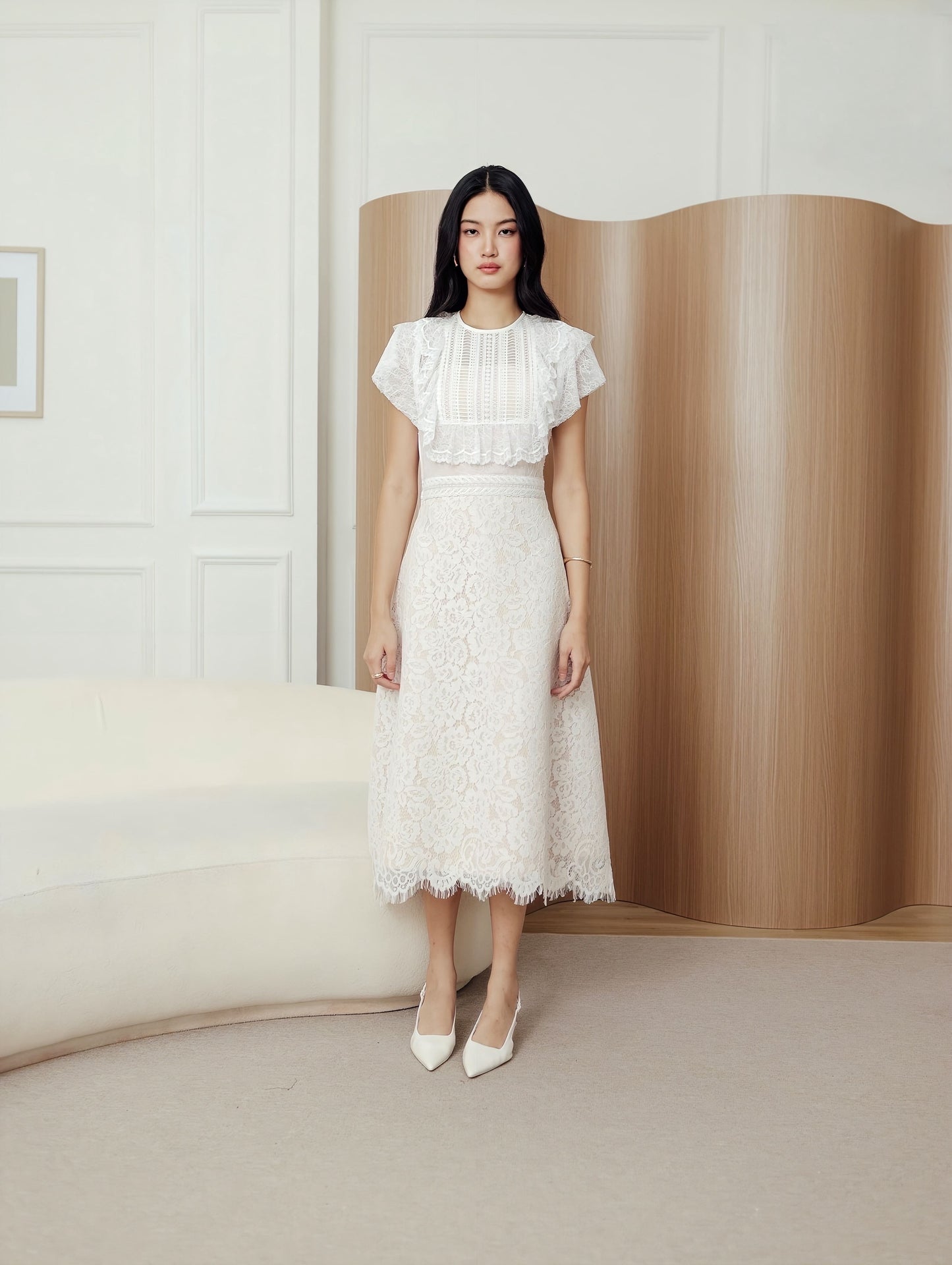 Alyn Dress in White