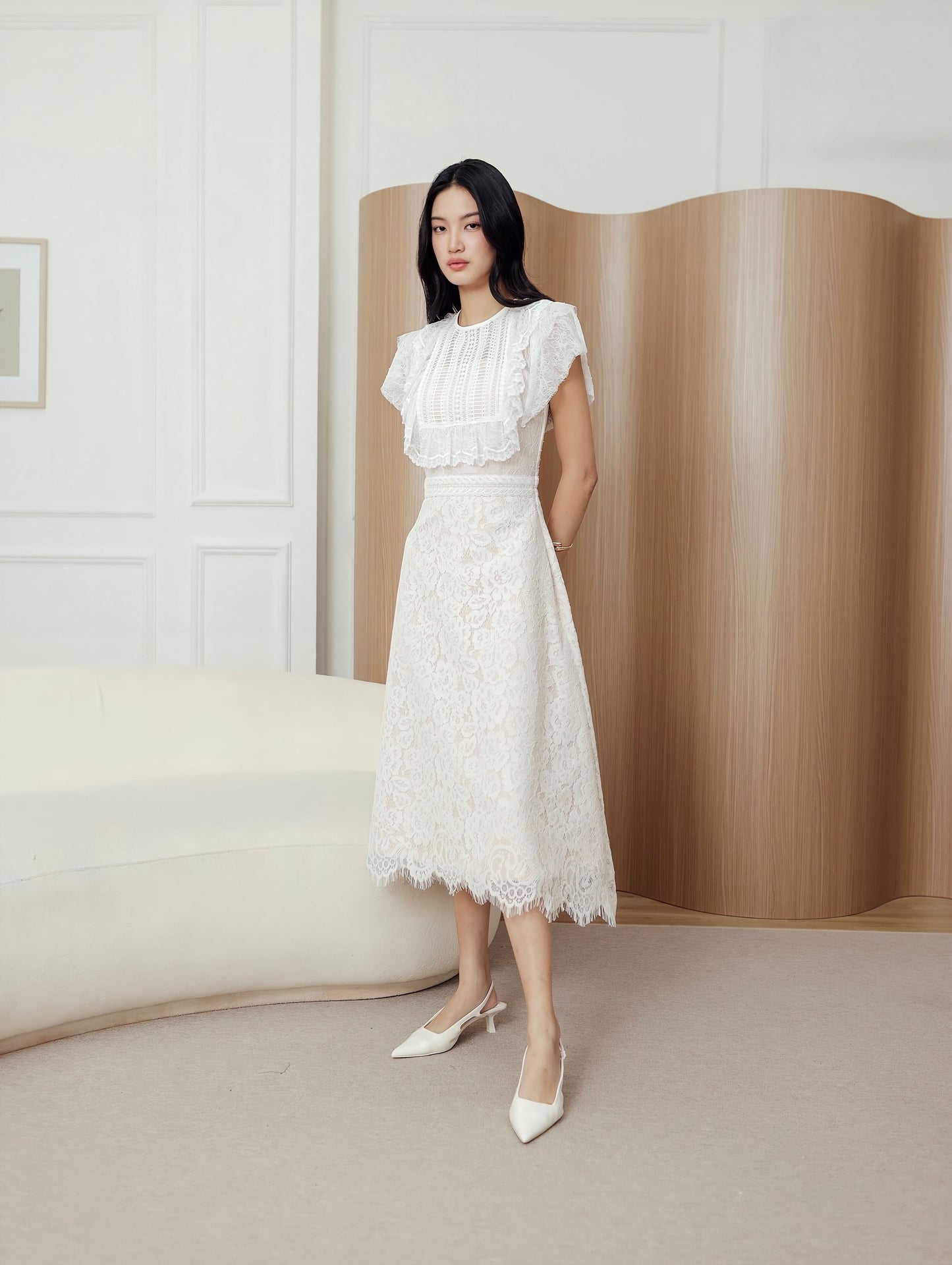 Alyn Dress in White