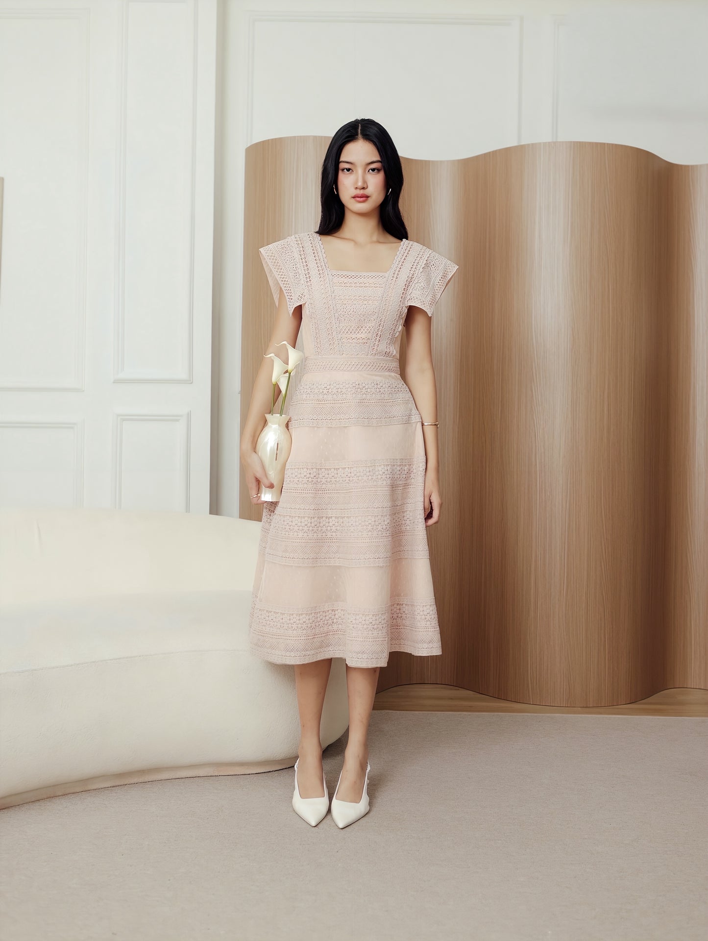 Ryn Dress in Nude