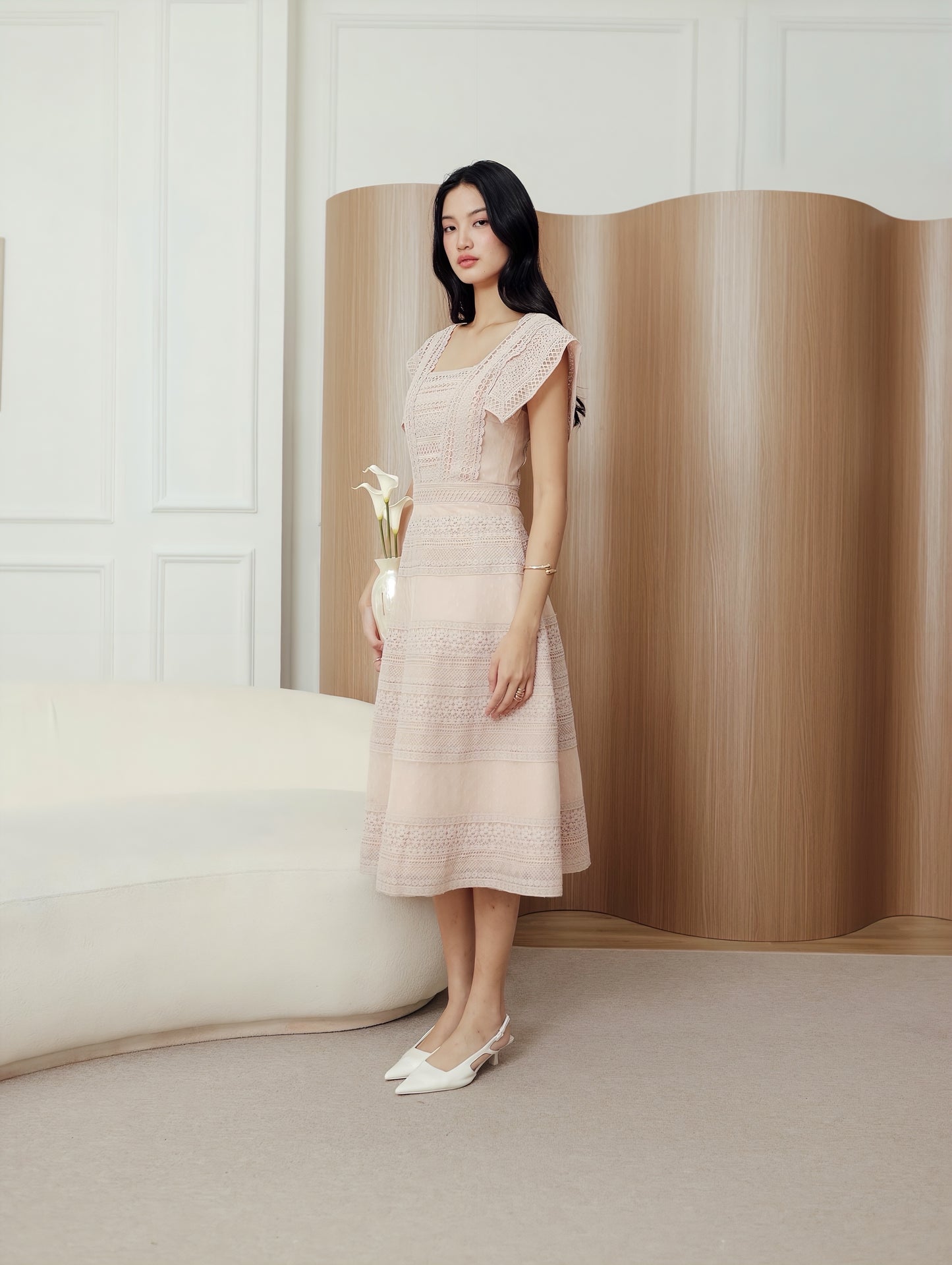 Ryn Dress in Nude