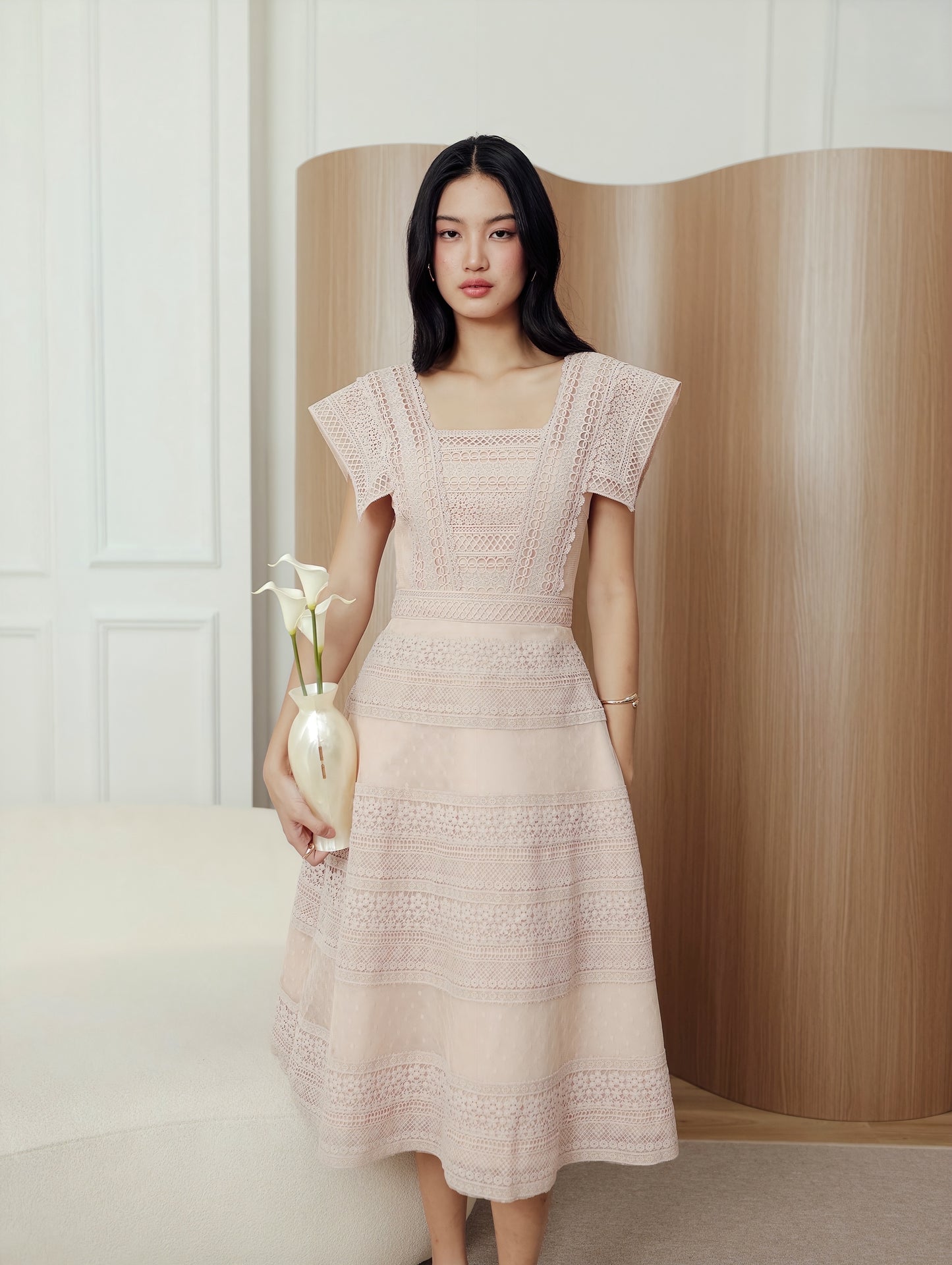 Ryn Dress in Nude