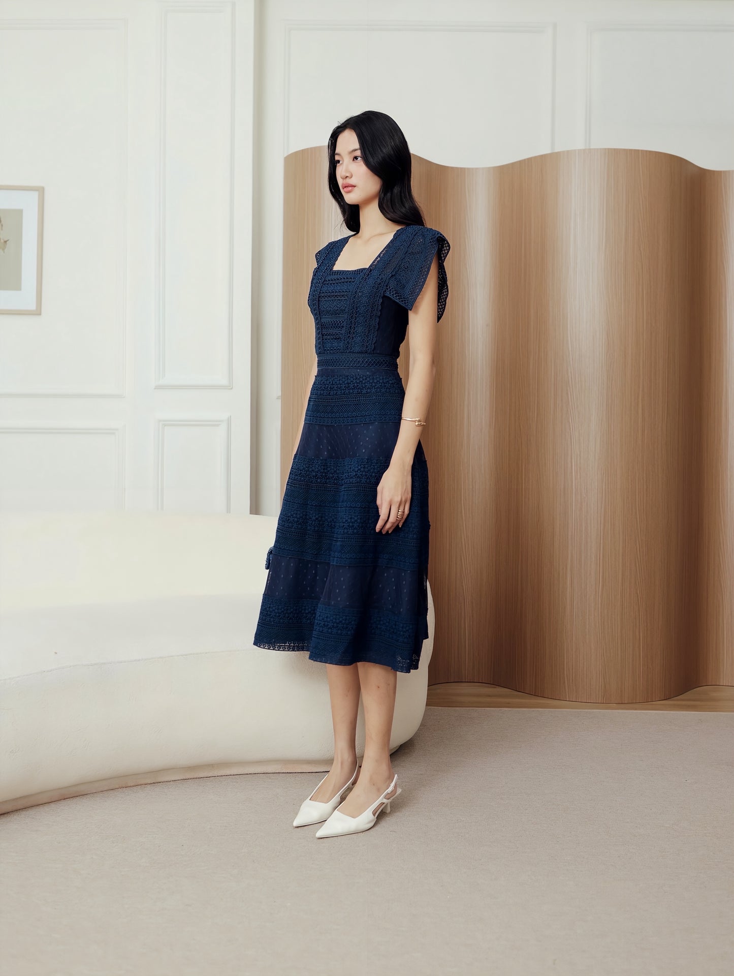 Ryn Dress in Navy