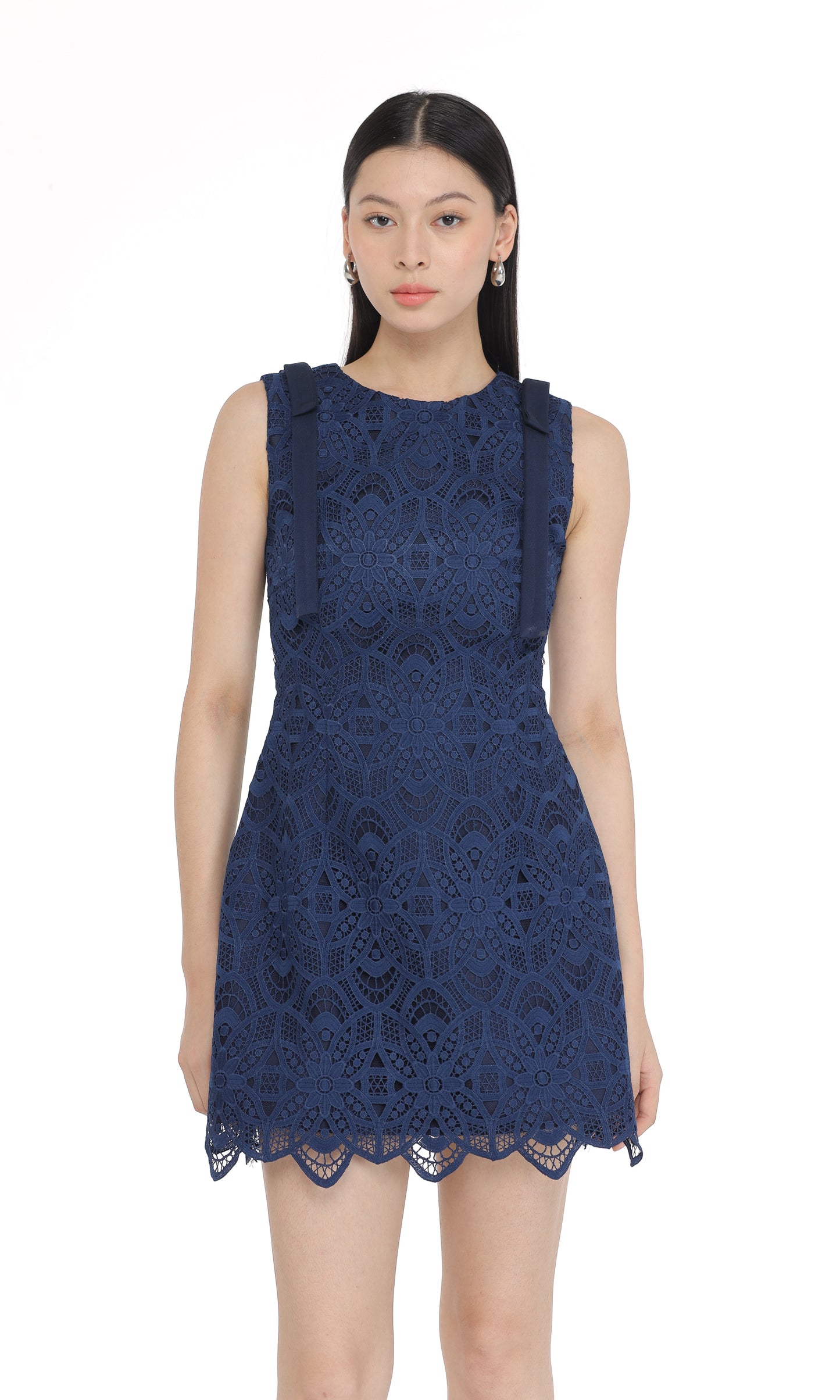 Mags Dress in Navy Blue