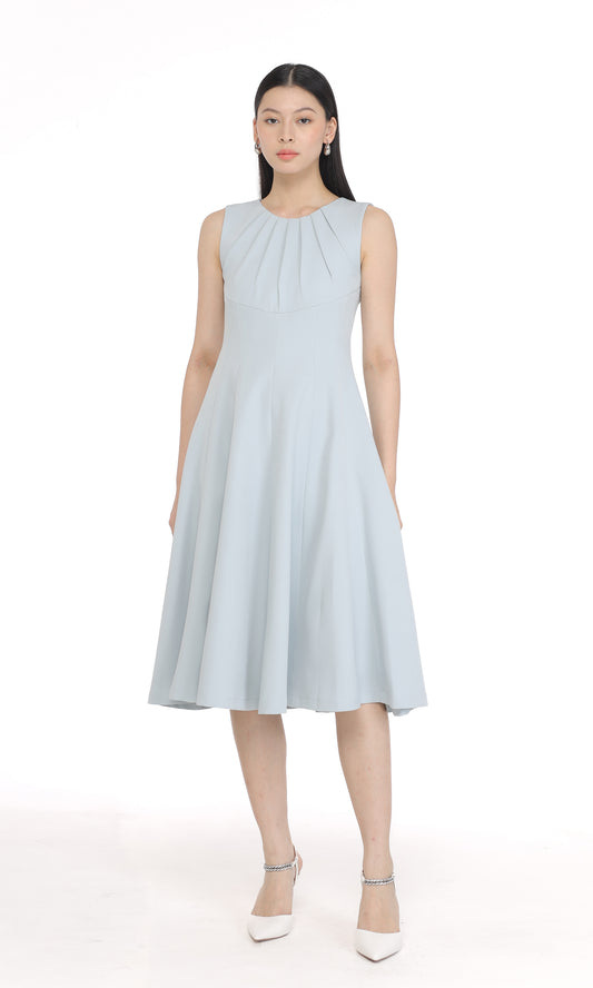 Shaine Dress in Ash Blue