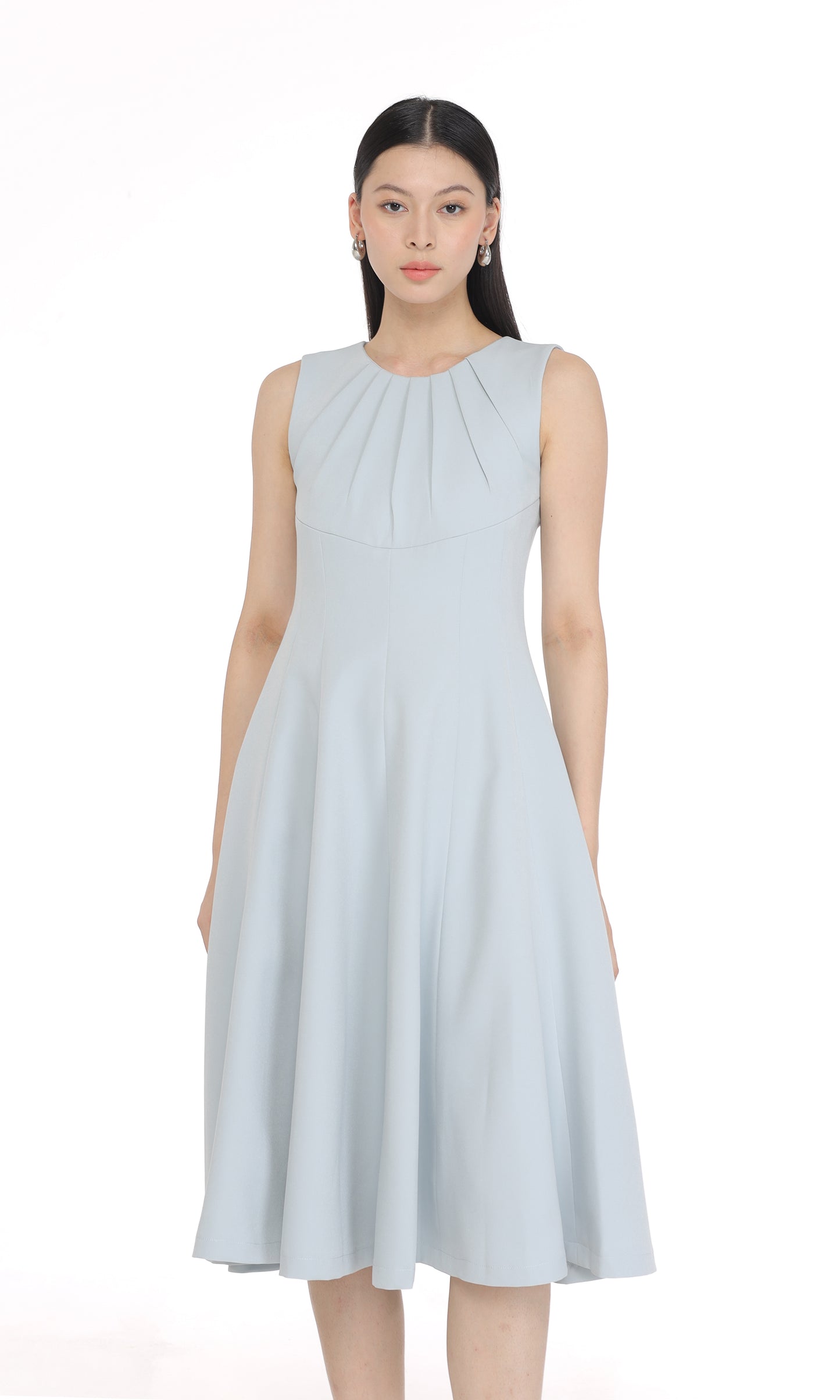 Shaine Dress in Ash Blue