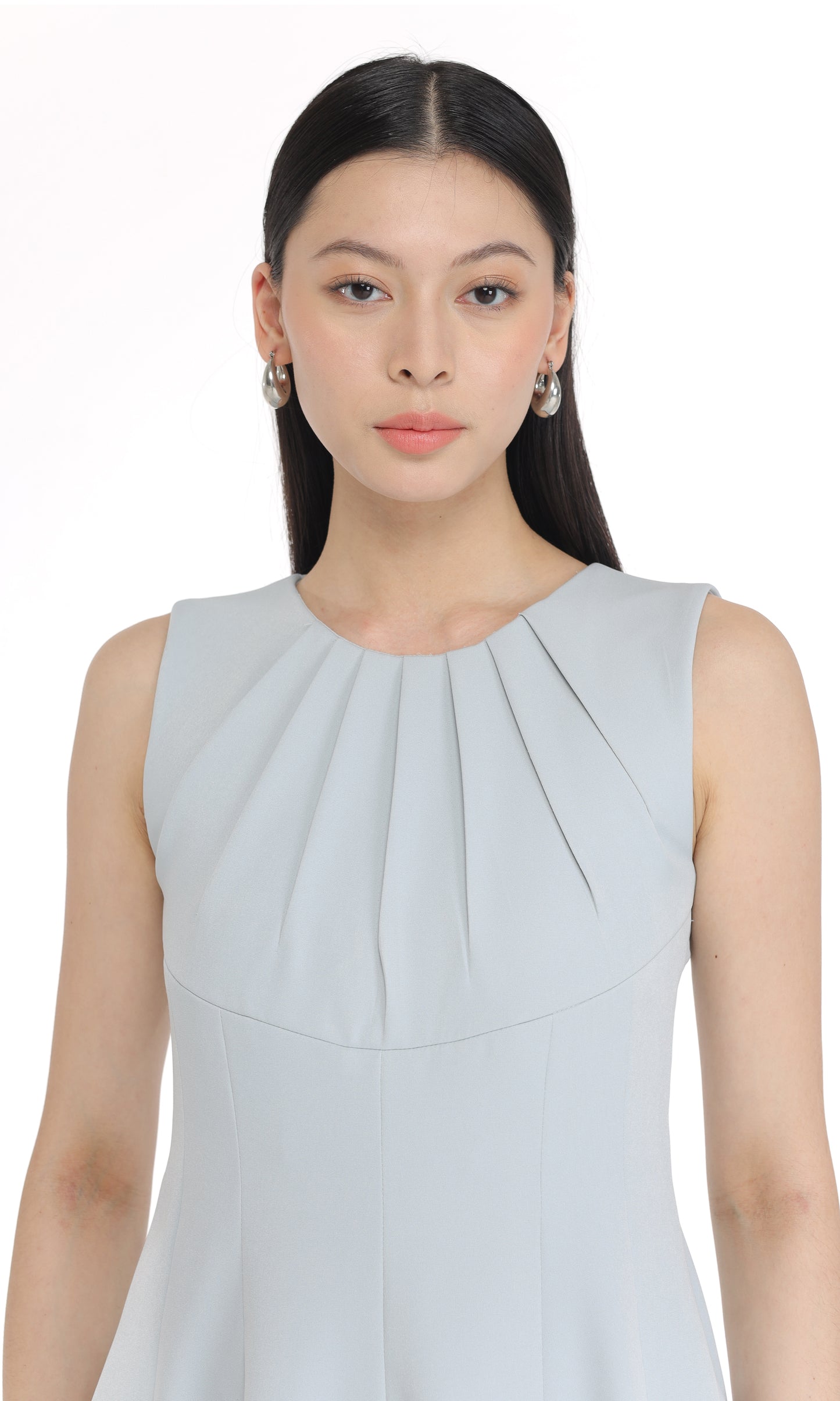 Shaine Dress in Ash Blue