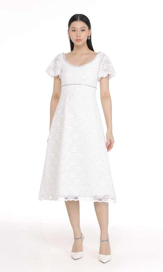 Graciela Dress in White