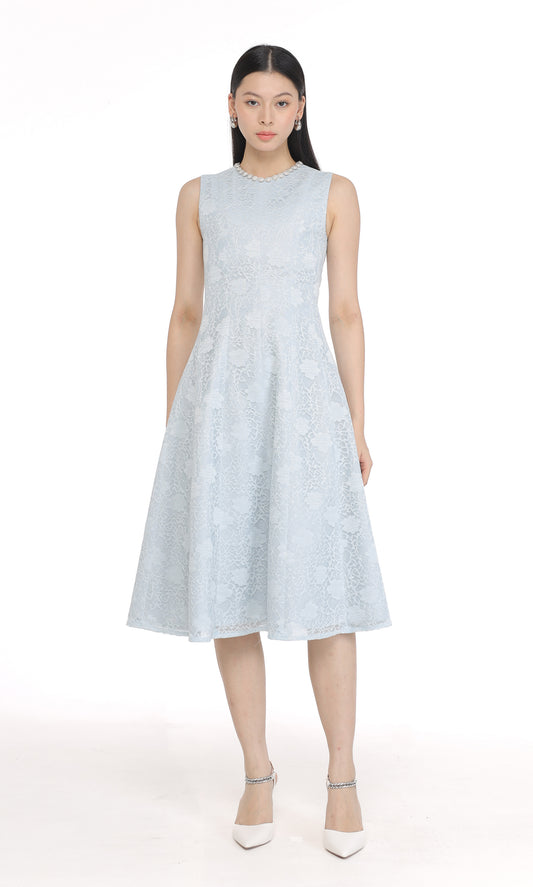 Joely Dress in Ash Blue