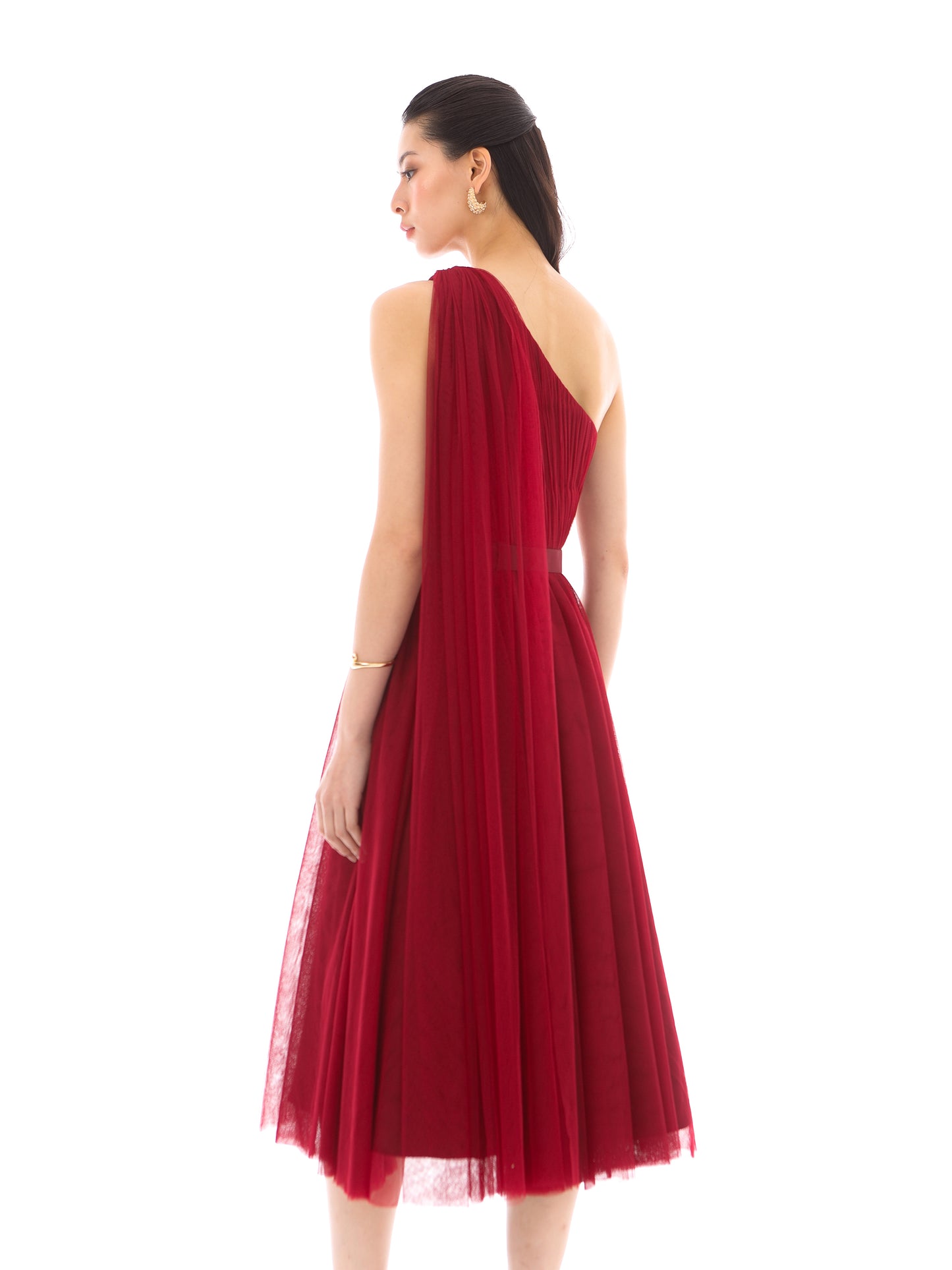 Odette Dress in Maroon