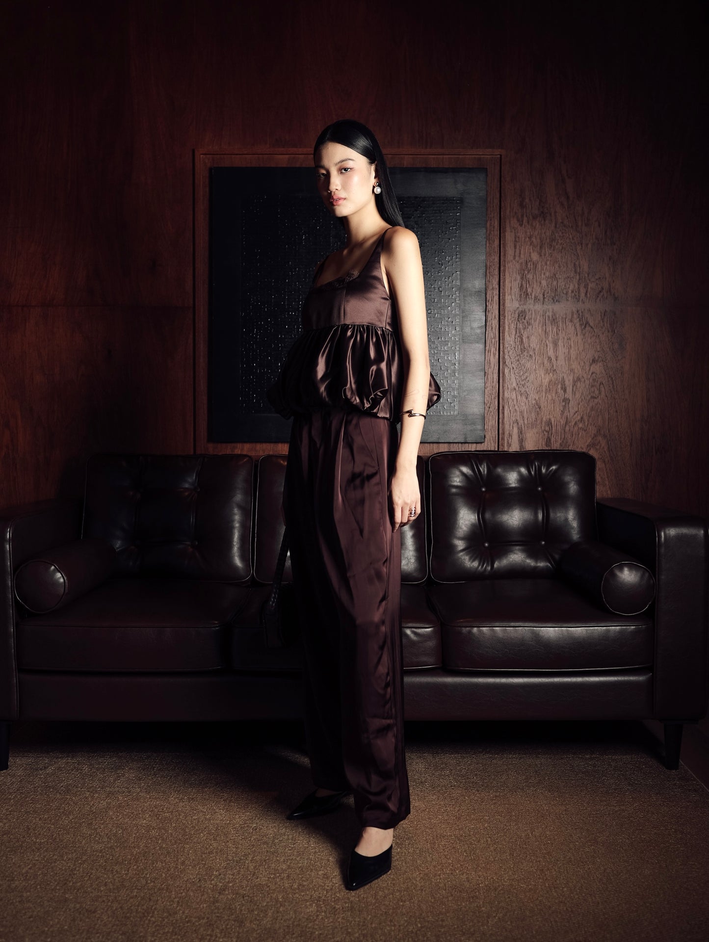 Lettera Top in Deep Brown