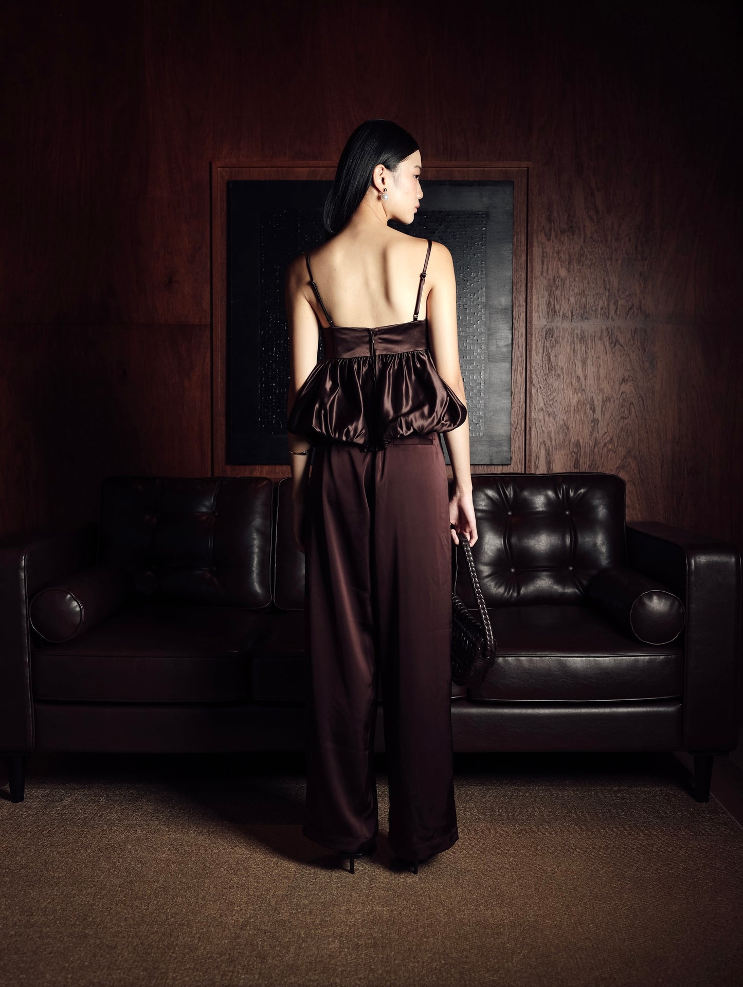 Lettera Top in Deep Brown