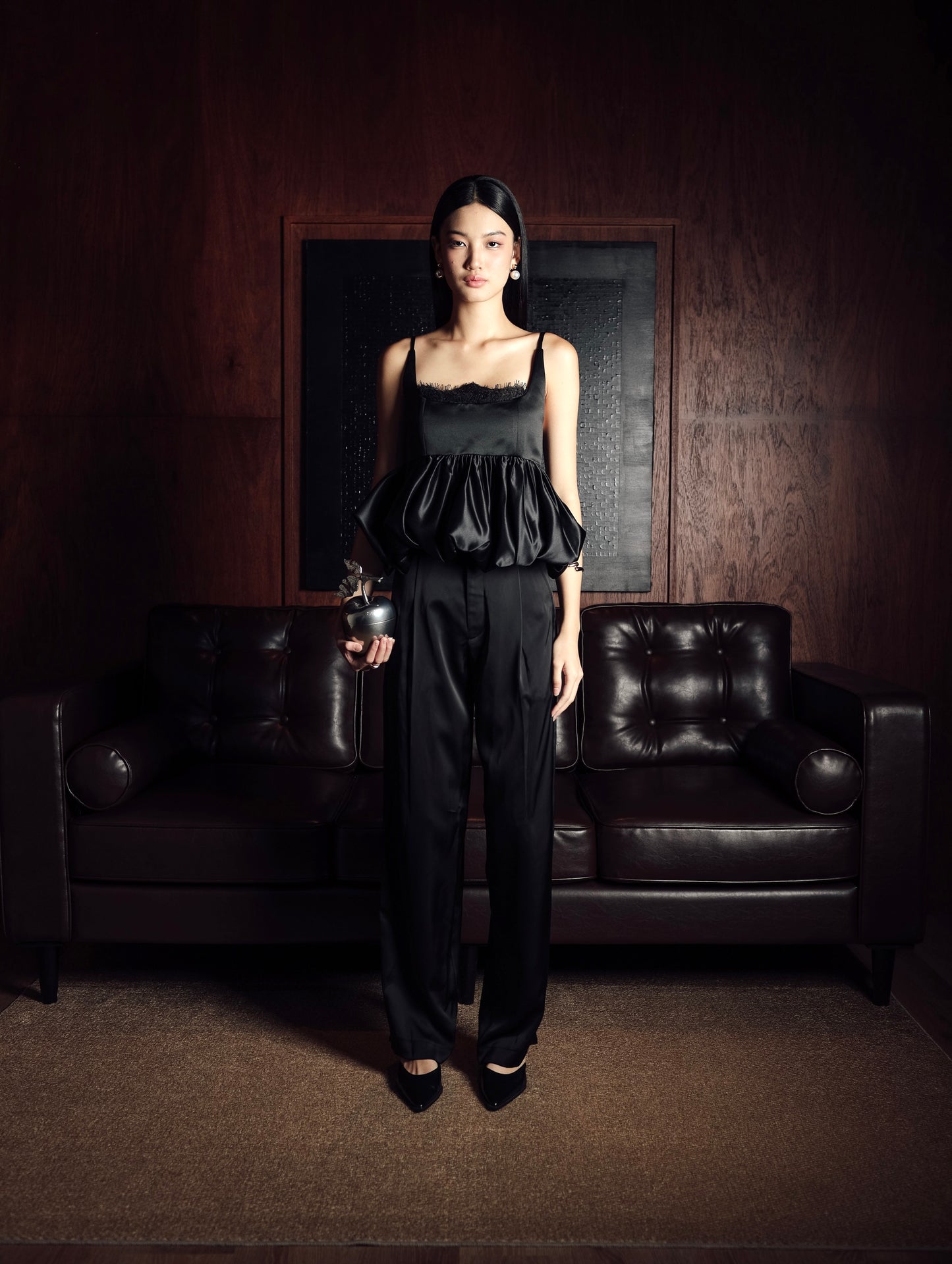 Lettera Top in Black