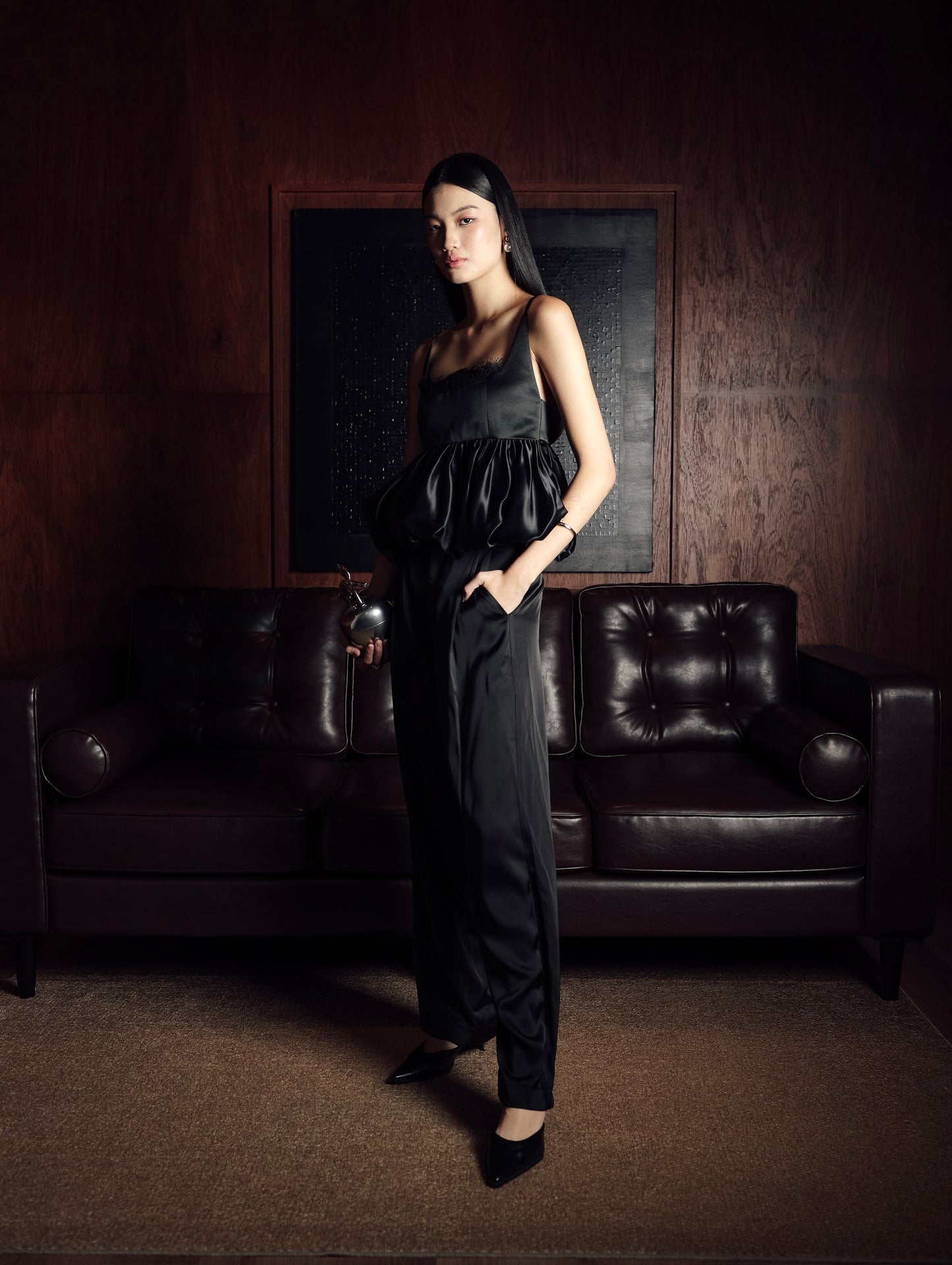 Lettera Top in Black