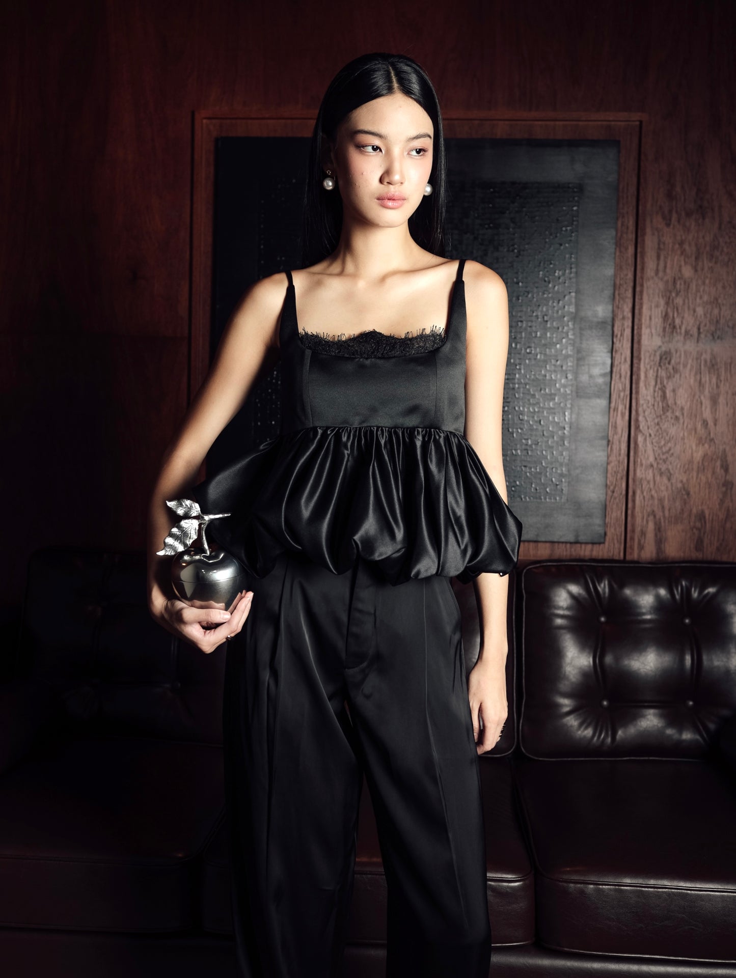 Lettera Top in Black