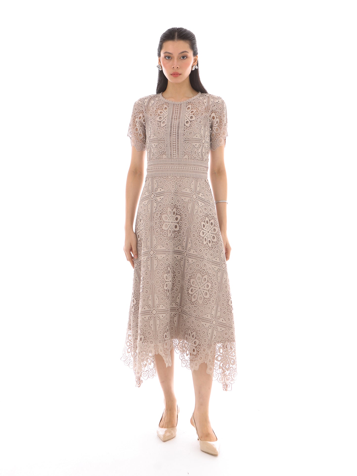 Adeline Dress in Braun