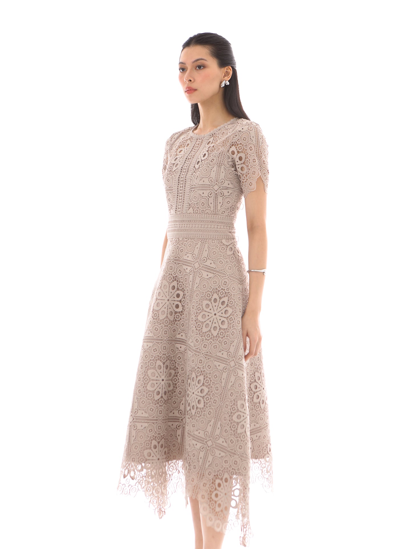 Adeline Dress in Braun