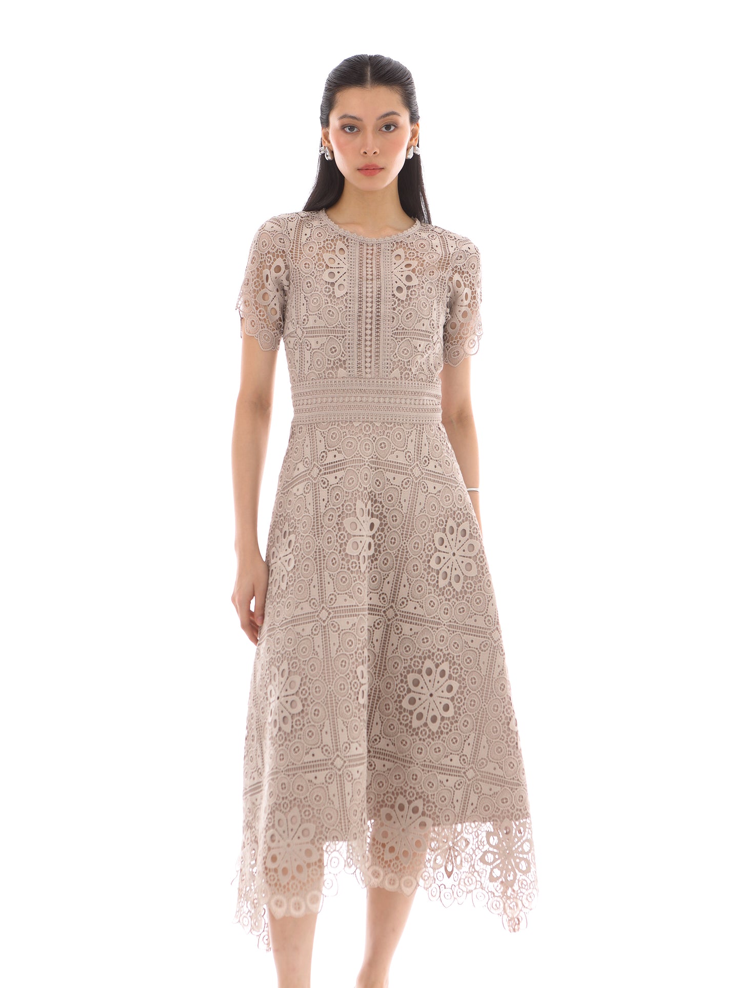 Adeline Dress in Braun