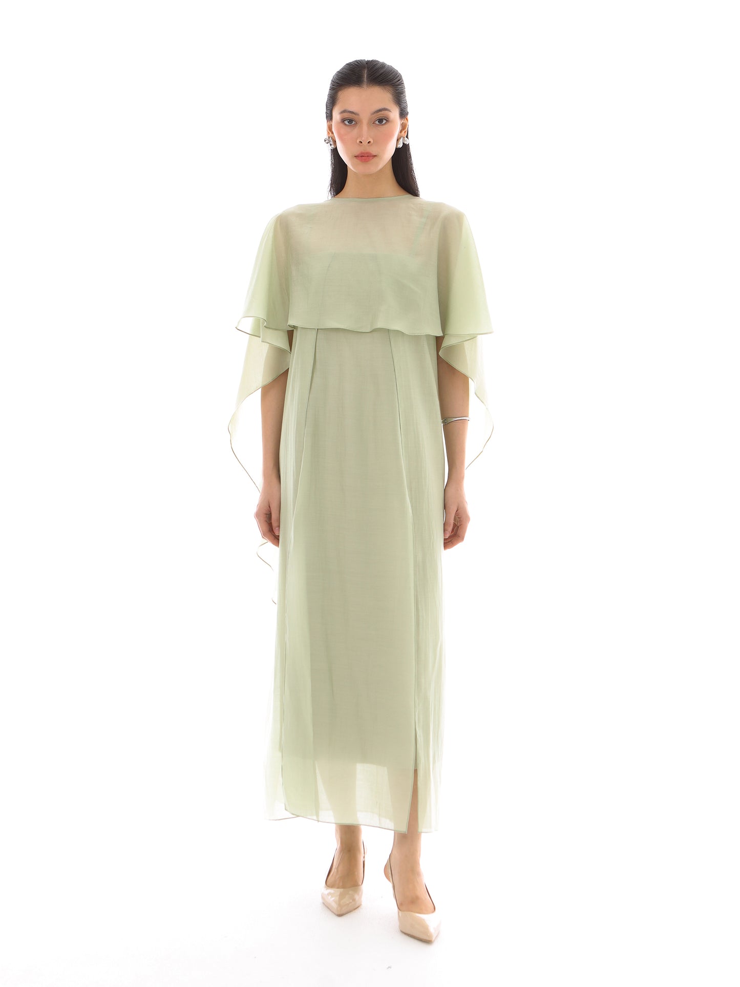 Roselle Cape in Green