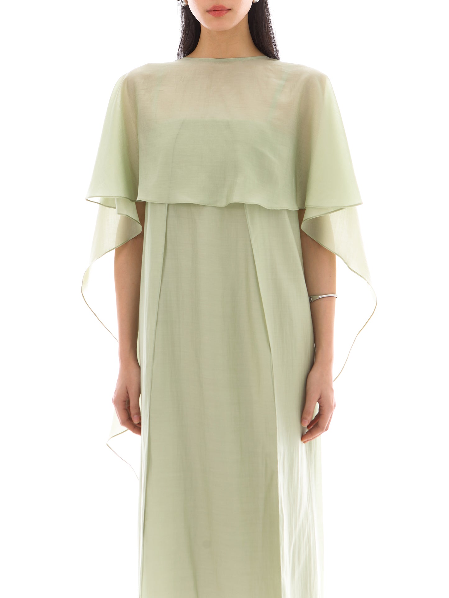 Roselle Cape in Green