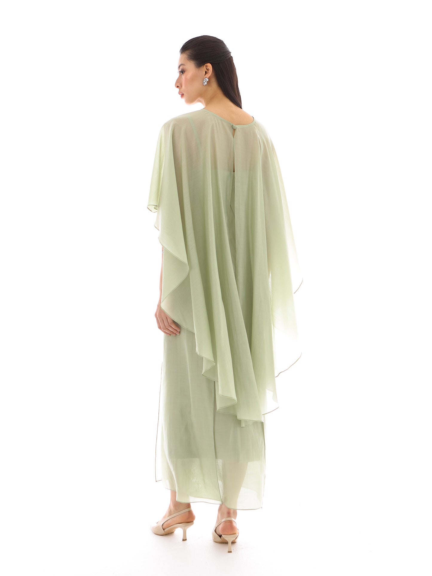 Roselle Cape in Green