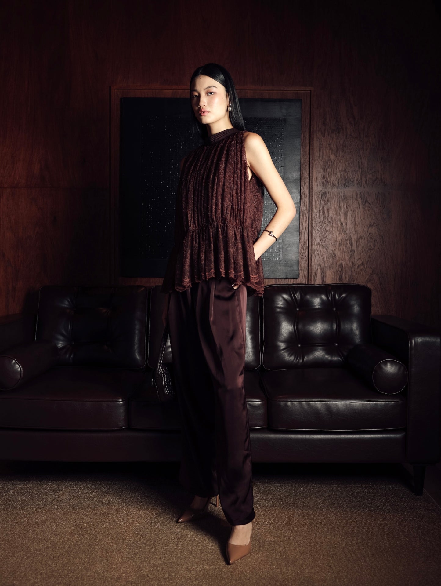 Getty Top in Deep Brown
