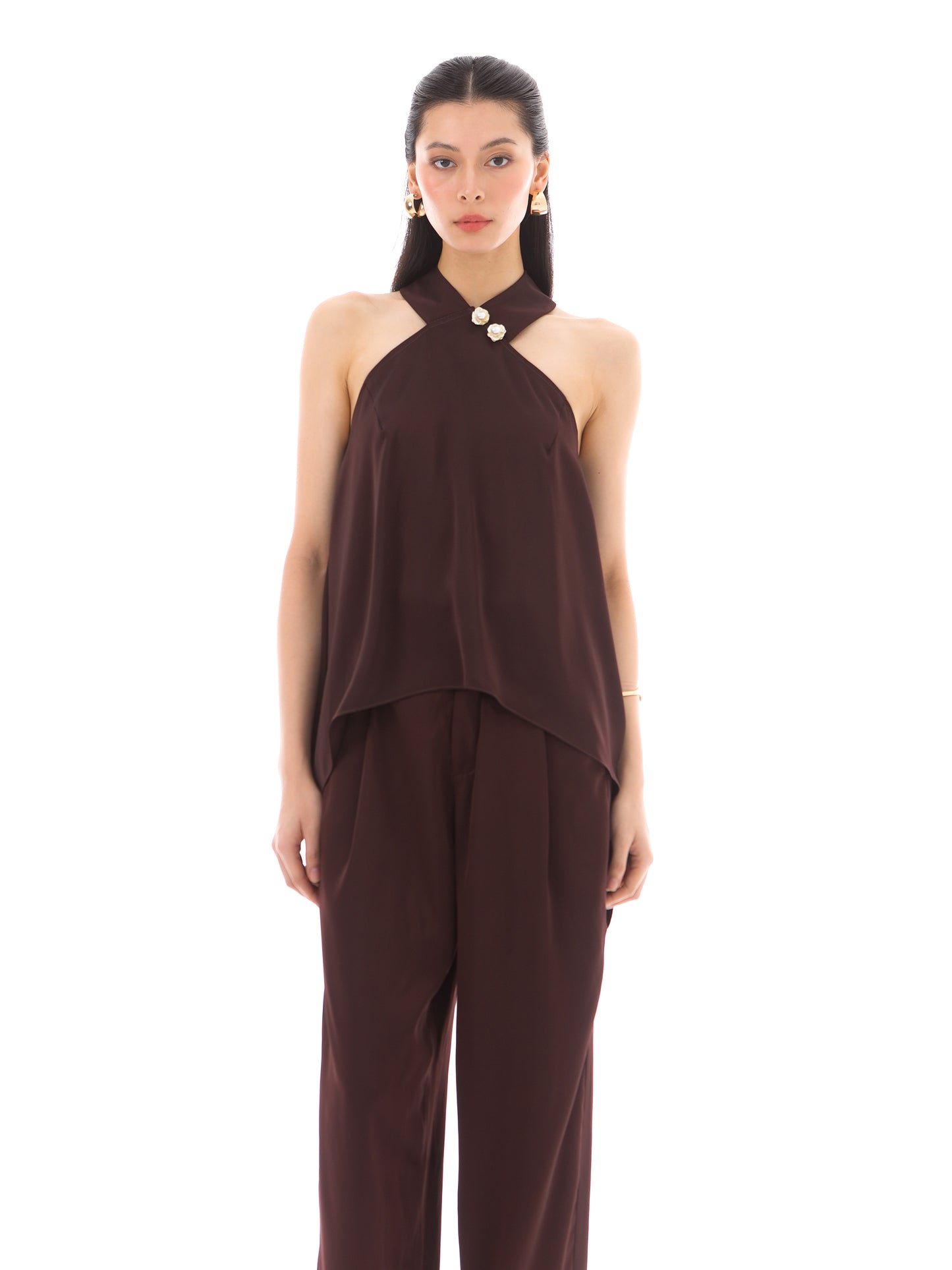 Posey Top in Burgundy