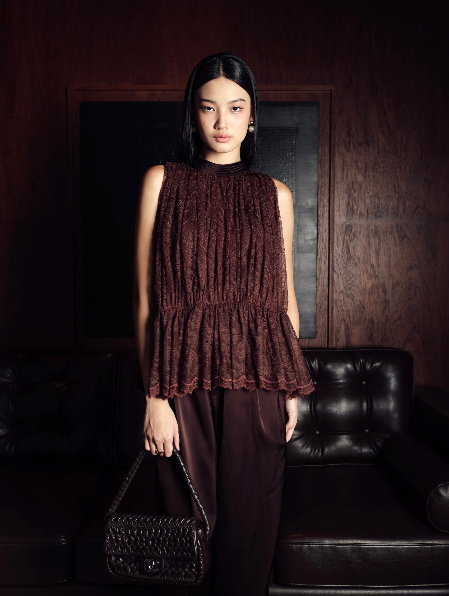 Getty Top in Deep Brown