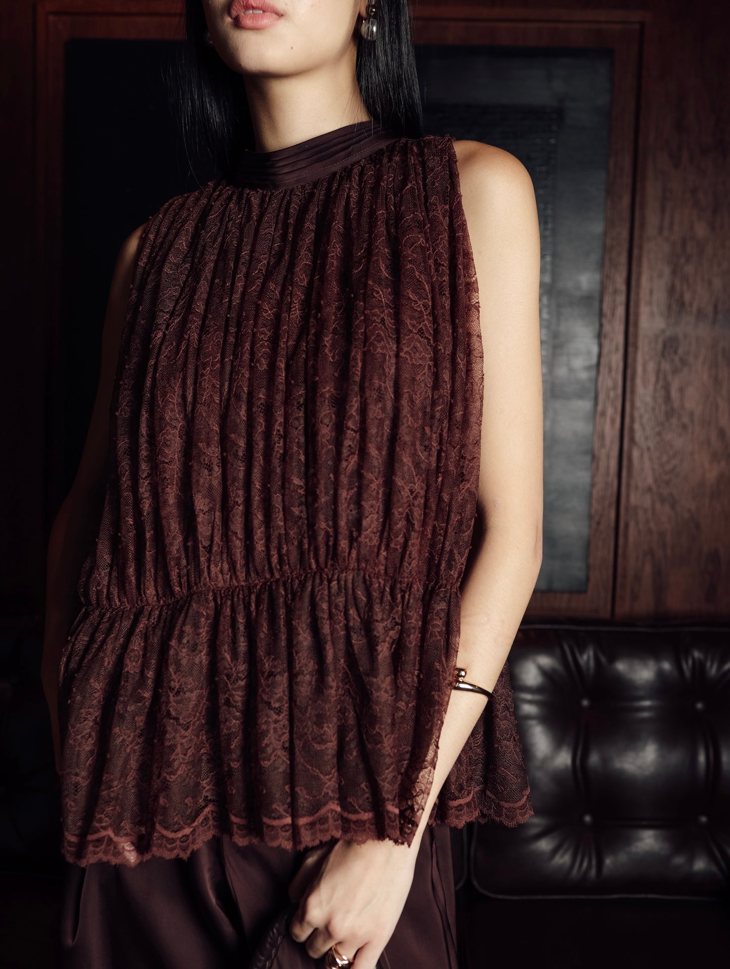 Getty Top in Deep Brown