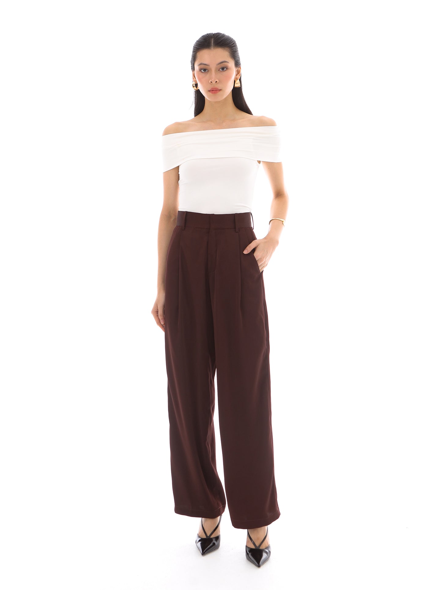 Posey Pants in Burgundy