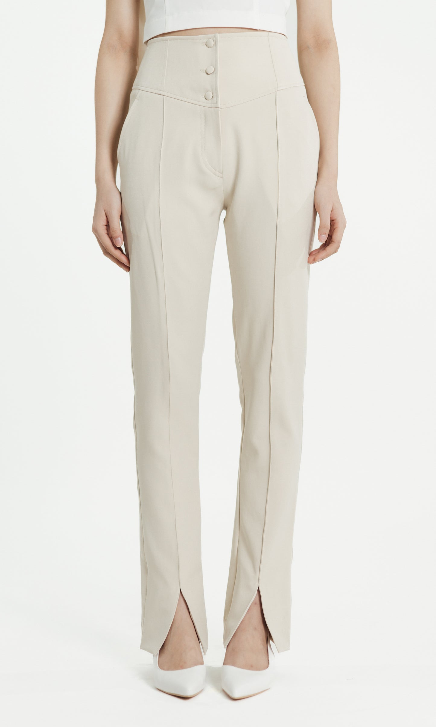 Rita Pant in Oat