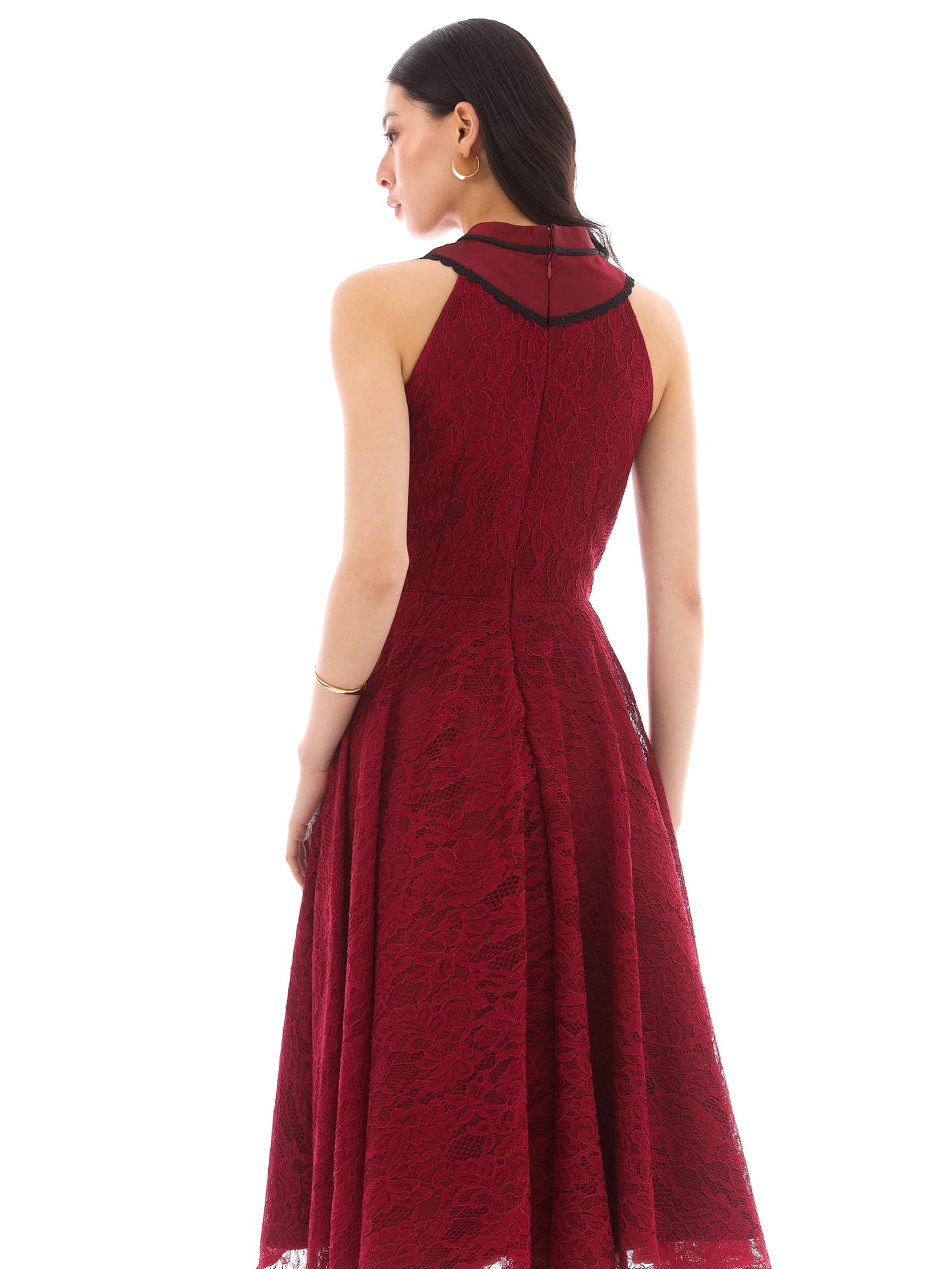 Clary Dress in Maroon