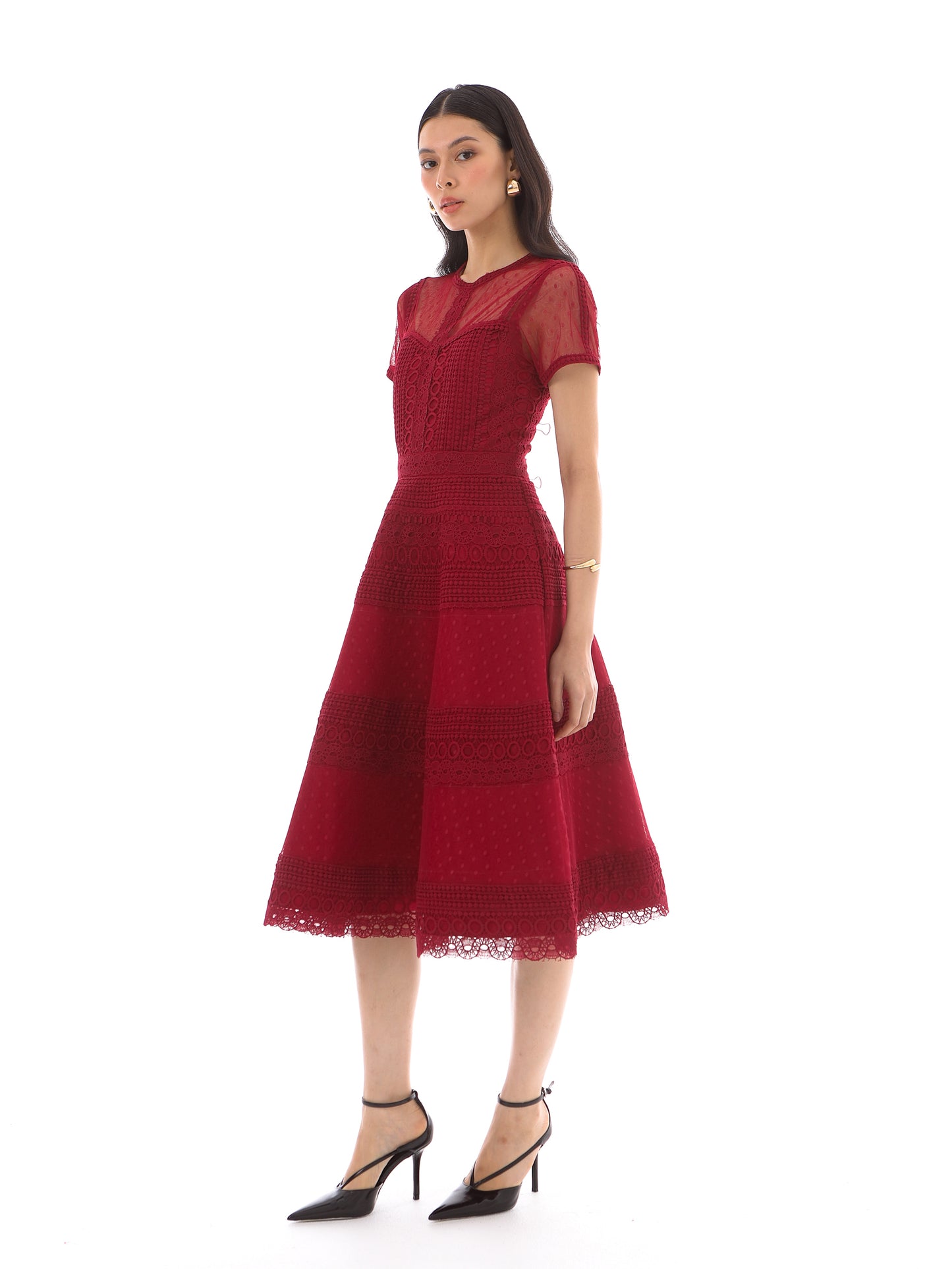 Noola Dress in Maroon