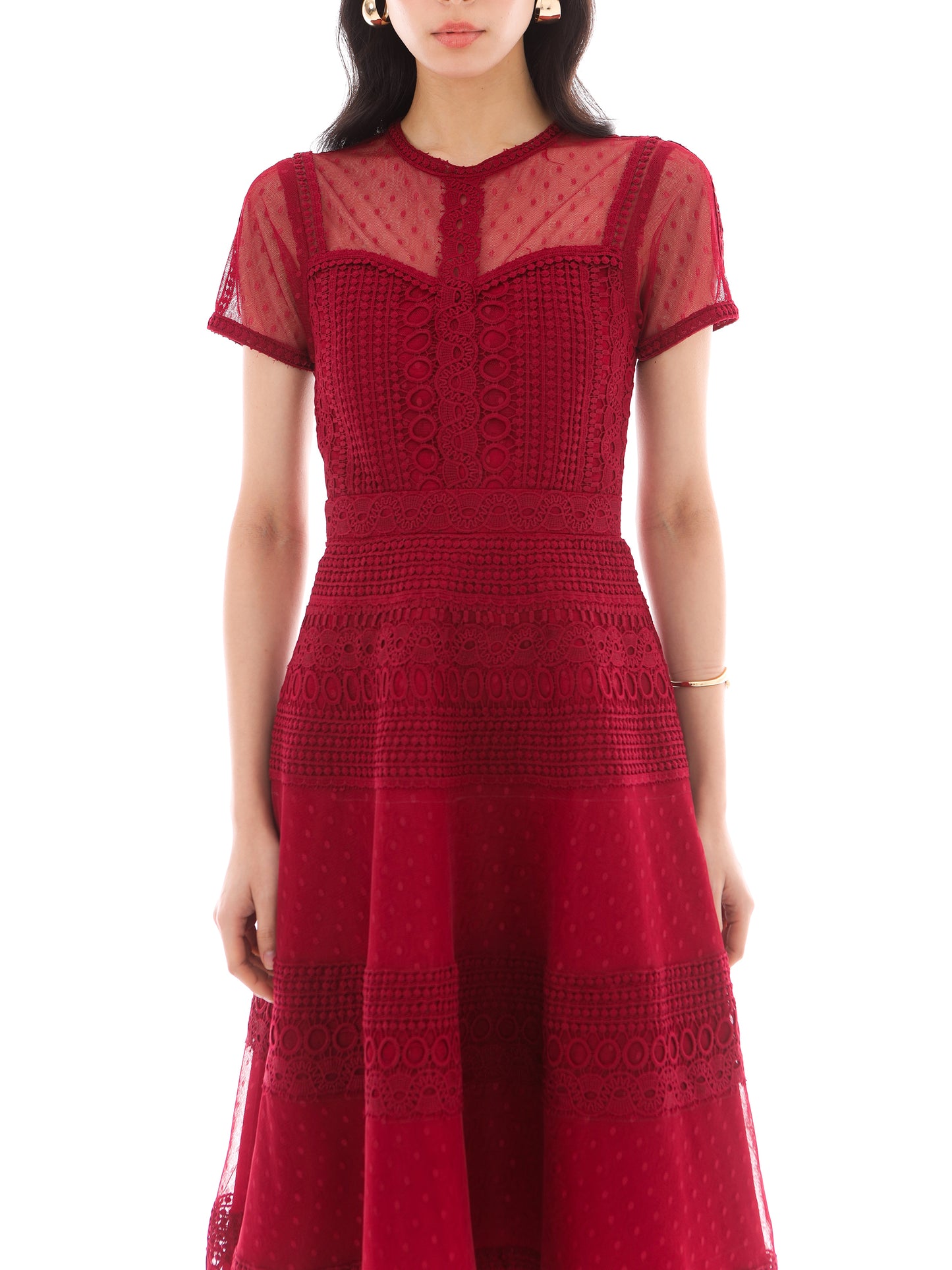 Noola Dress in Maroon
