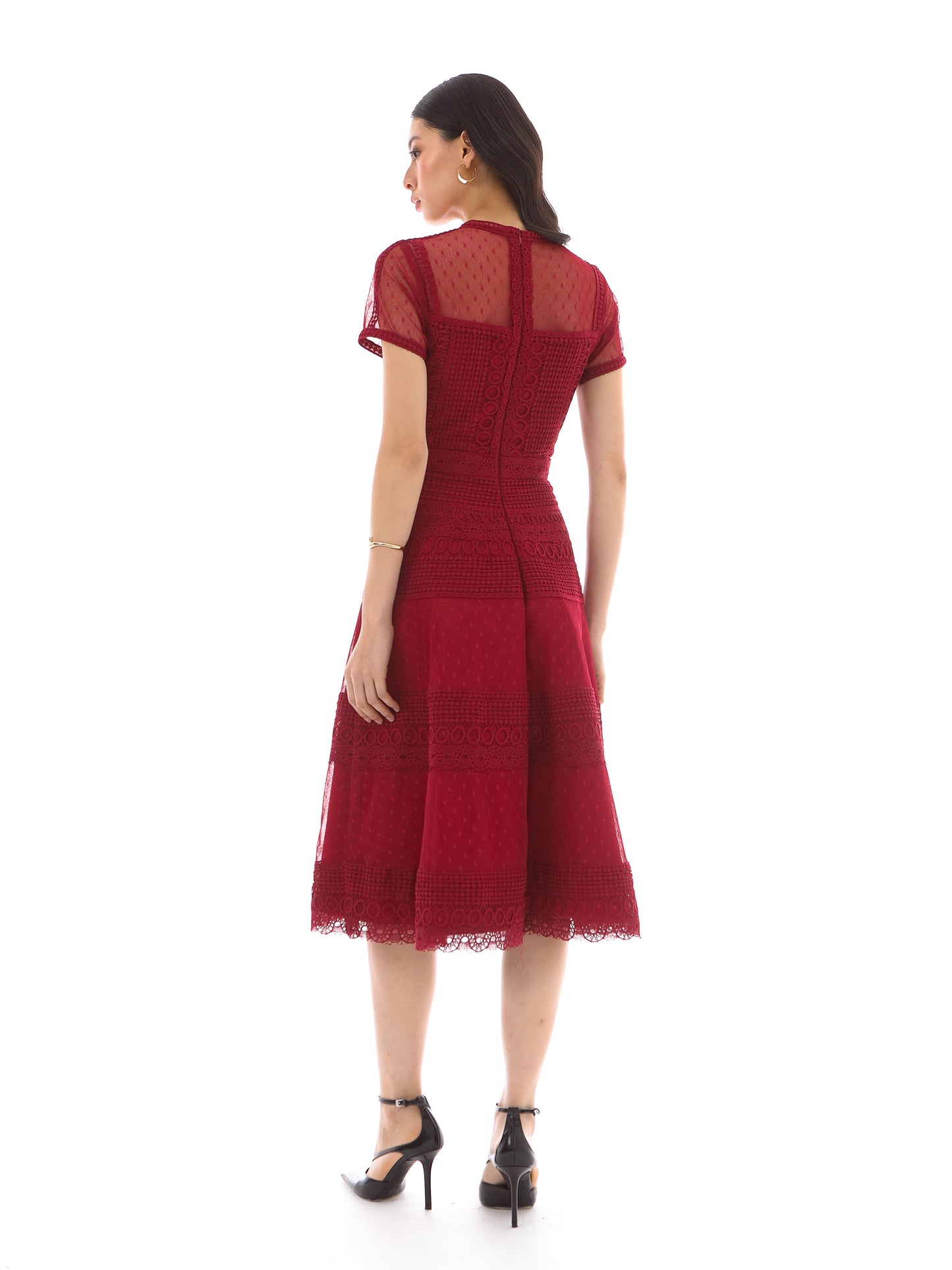 Noola Dress in Maroon