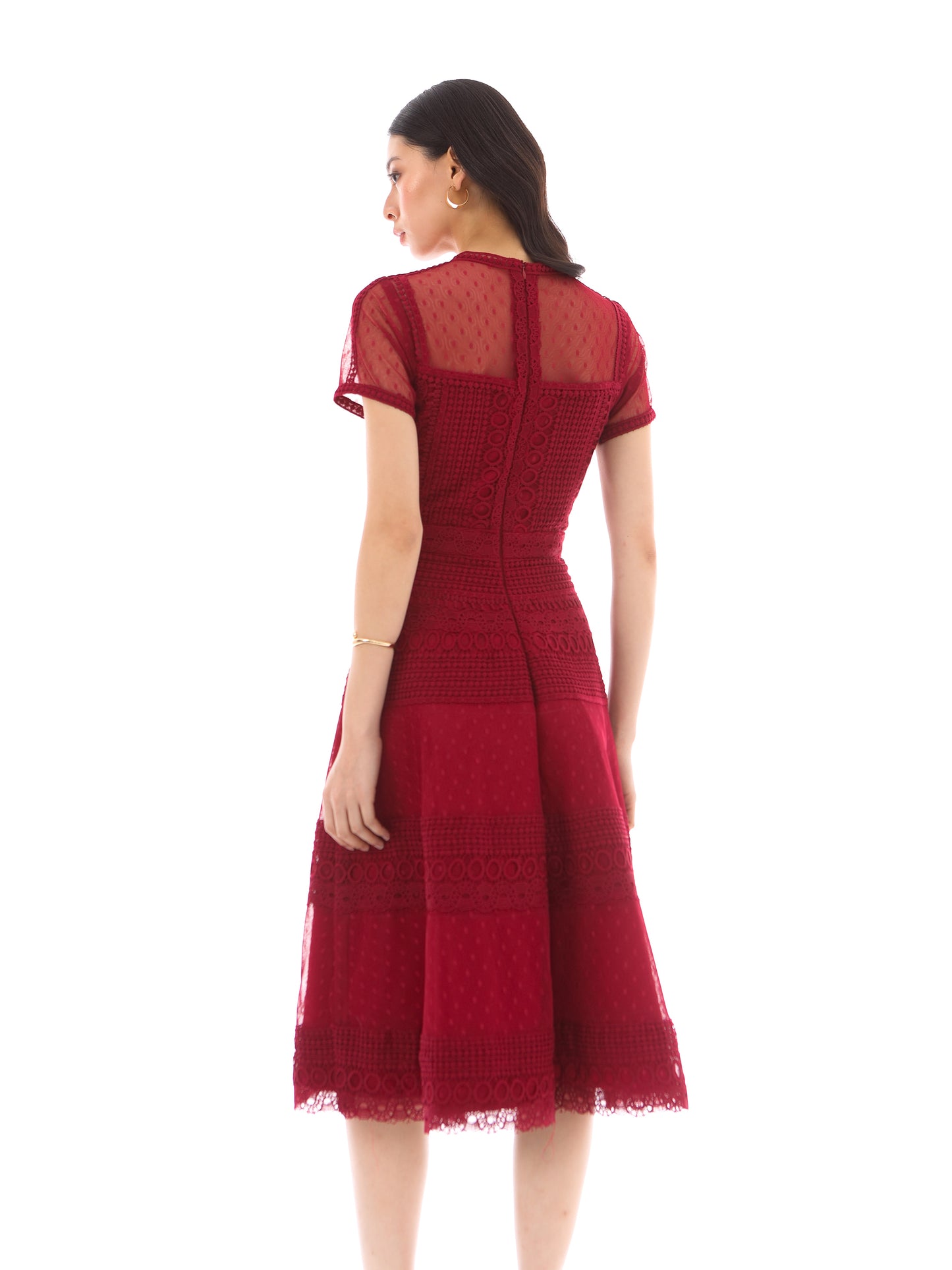 Noola Dress in Maroon