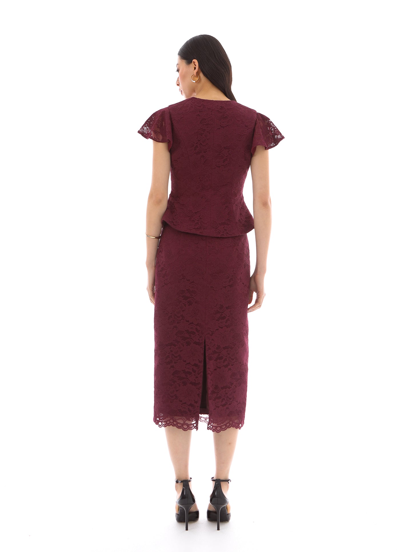 Oslo Skirt in Maroon