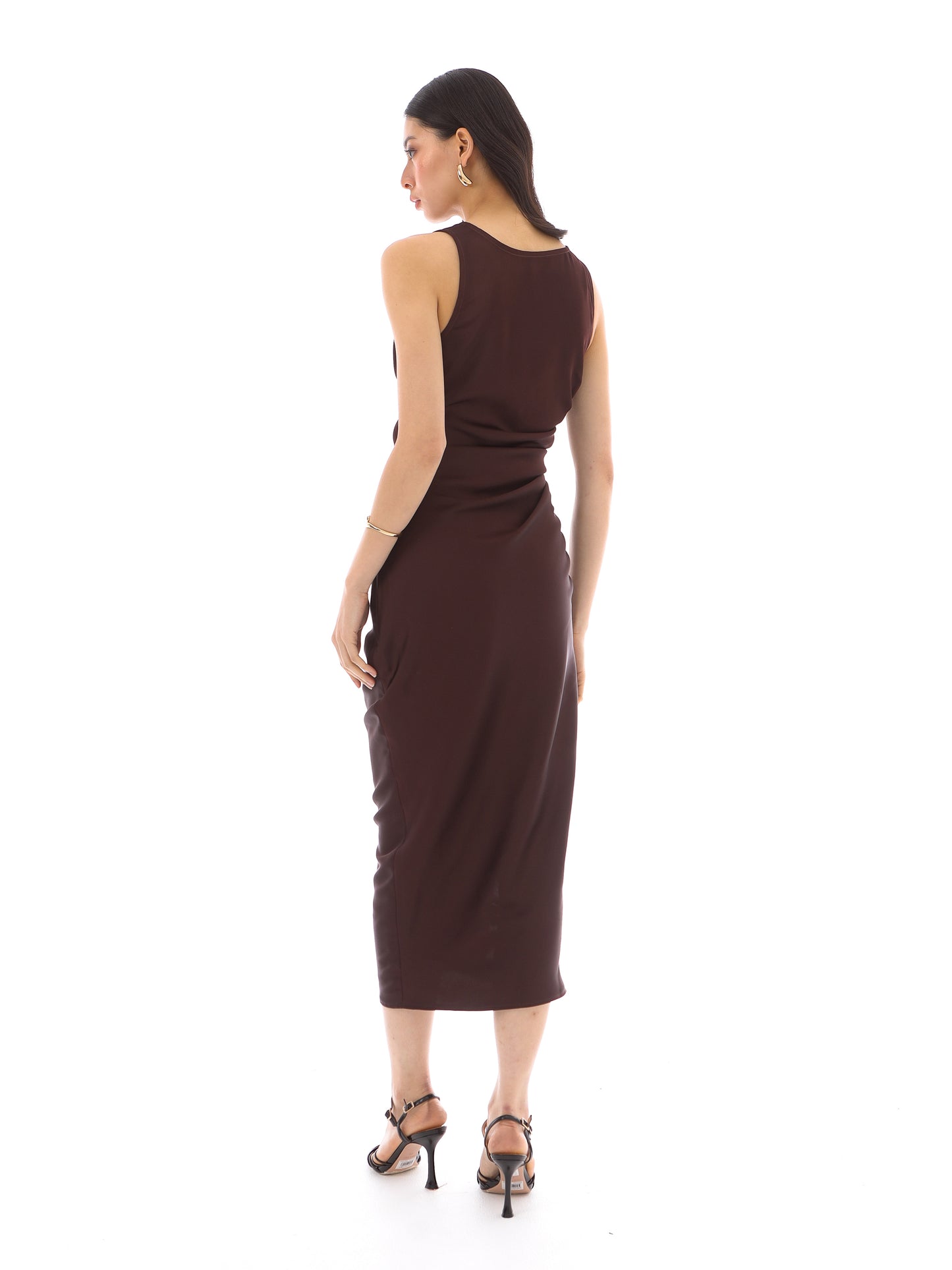 Becca Dress in Deep Brown