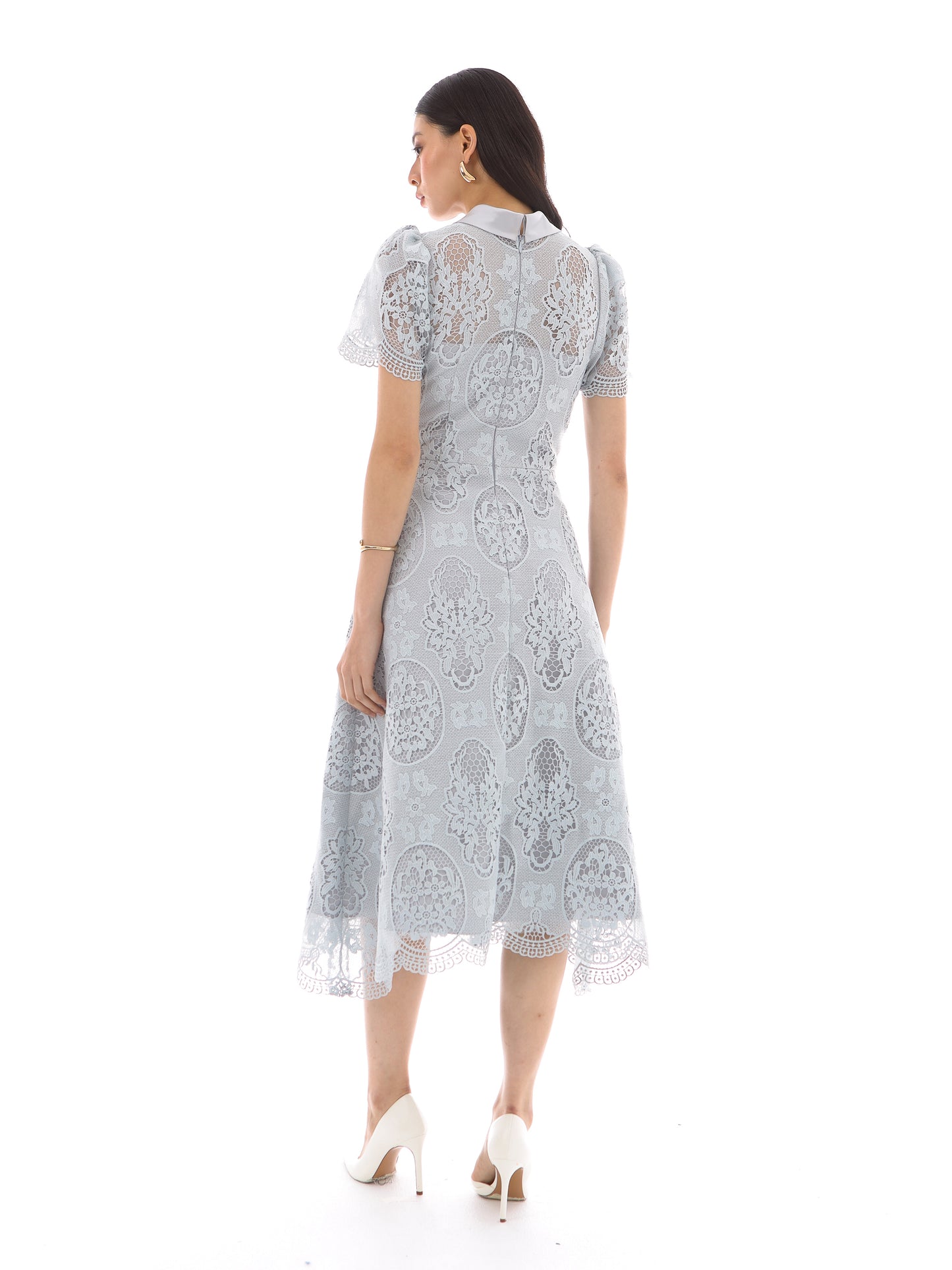 Noa Dress in Ash Blue