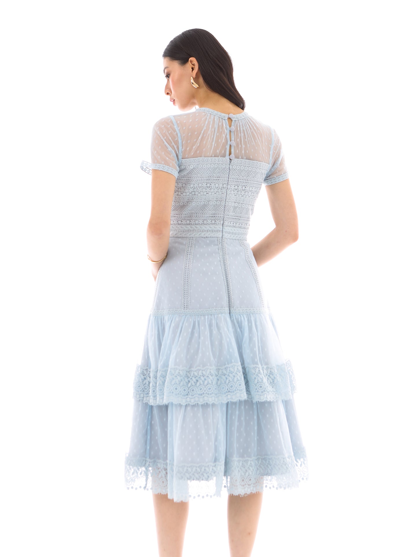 Carol Dress in Ash Blue