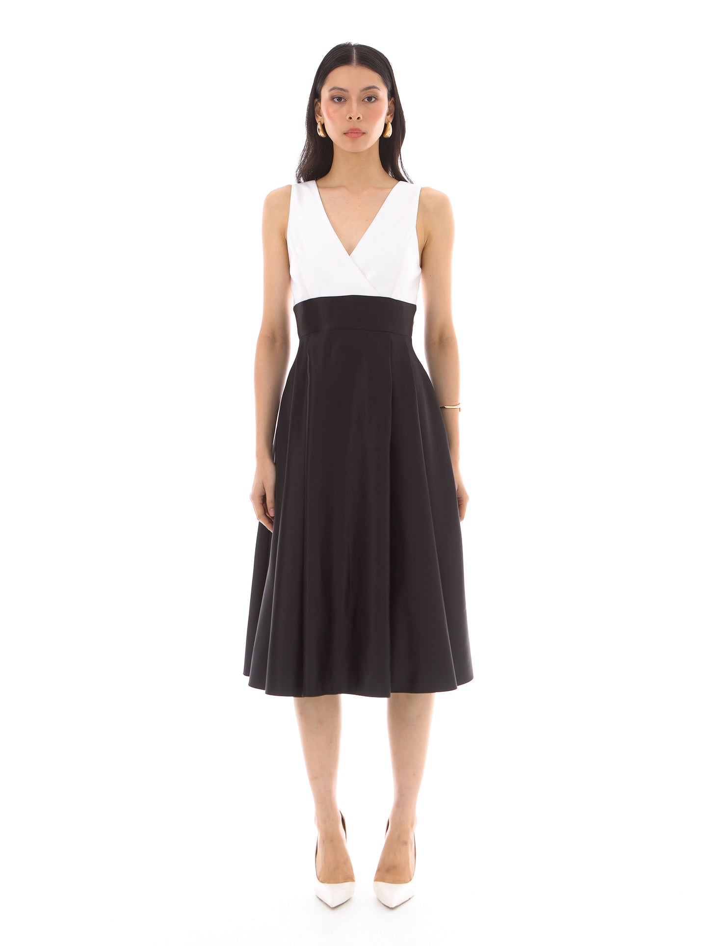 Alessia Dress in Black/White