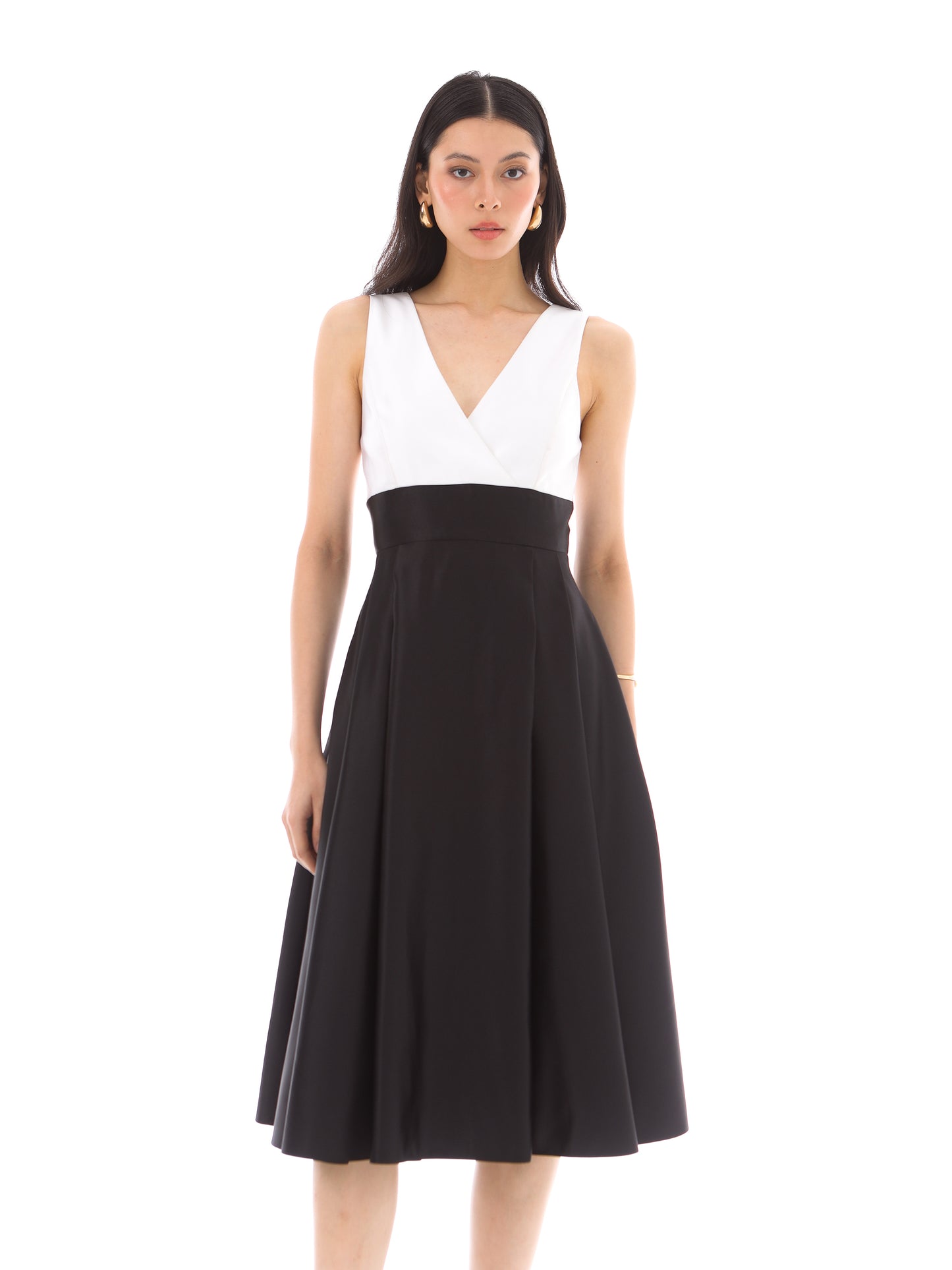 Alessia Dress in Black/White