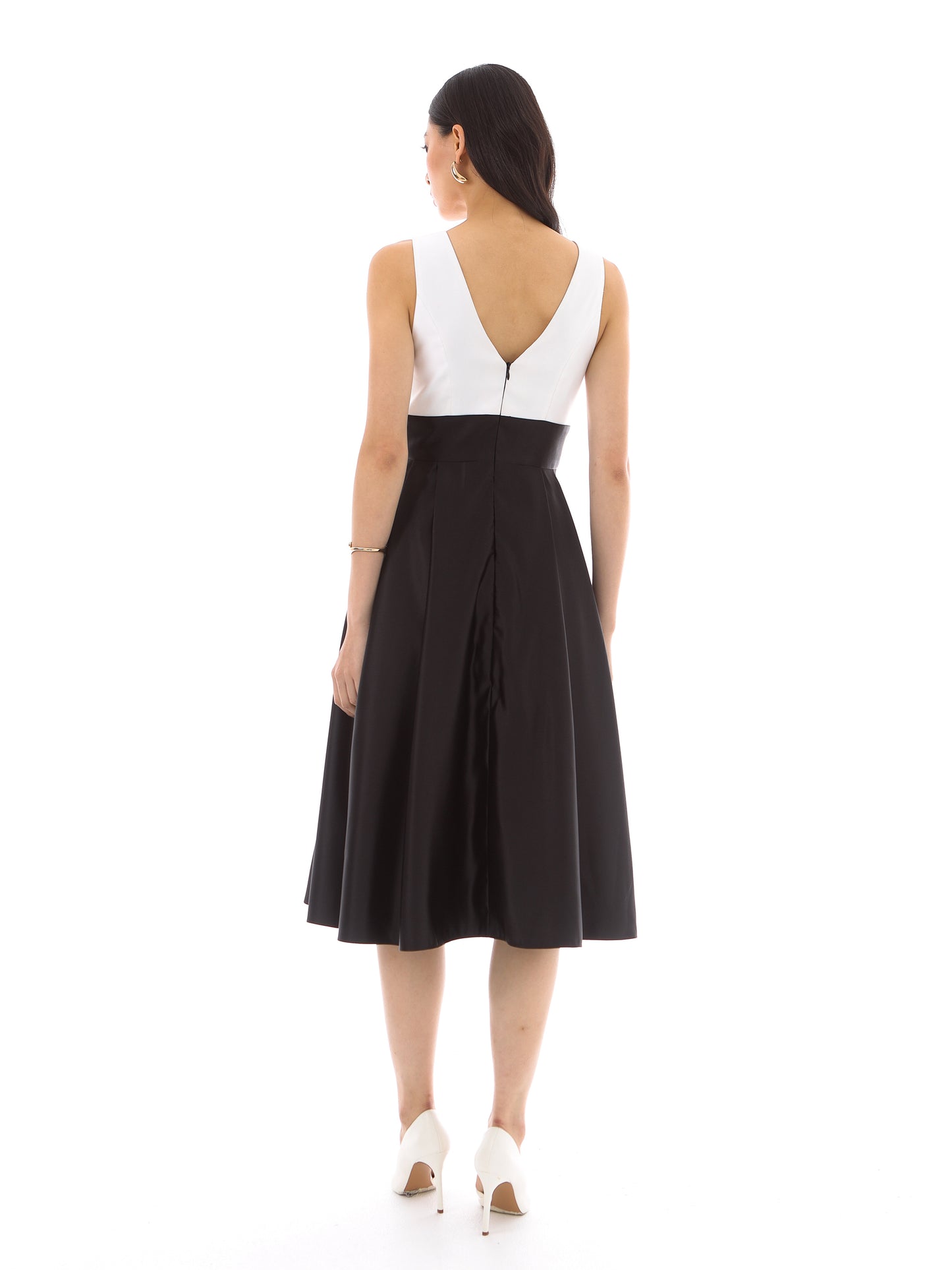 Alessia Dress in Black/White