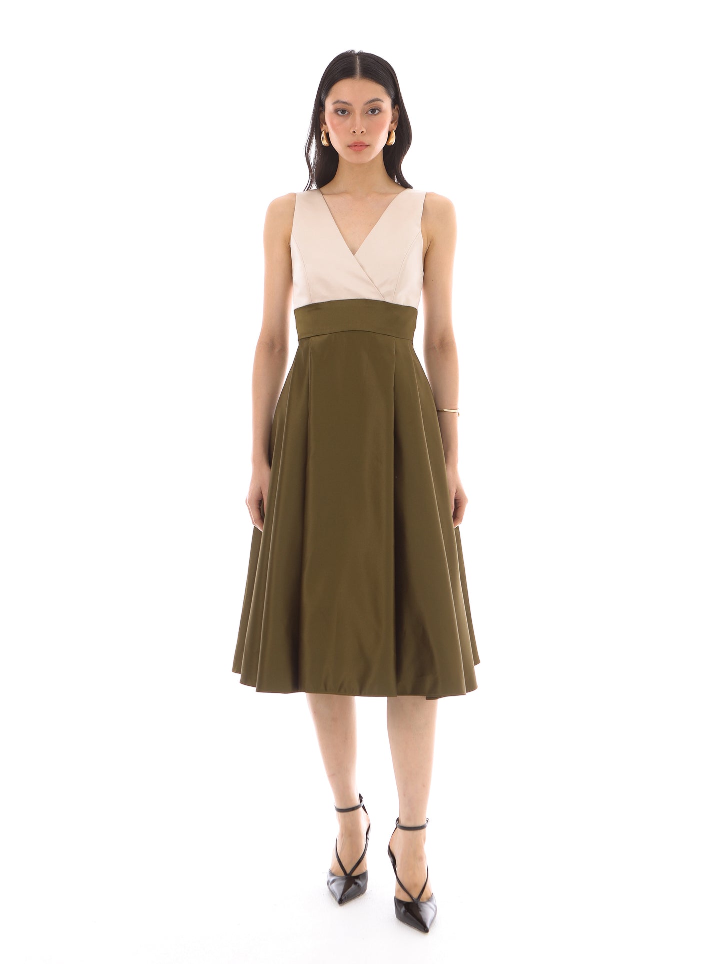 Alessia Dress in Deep Brown